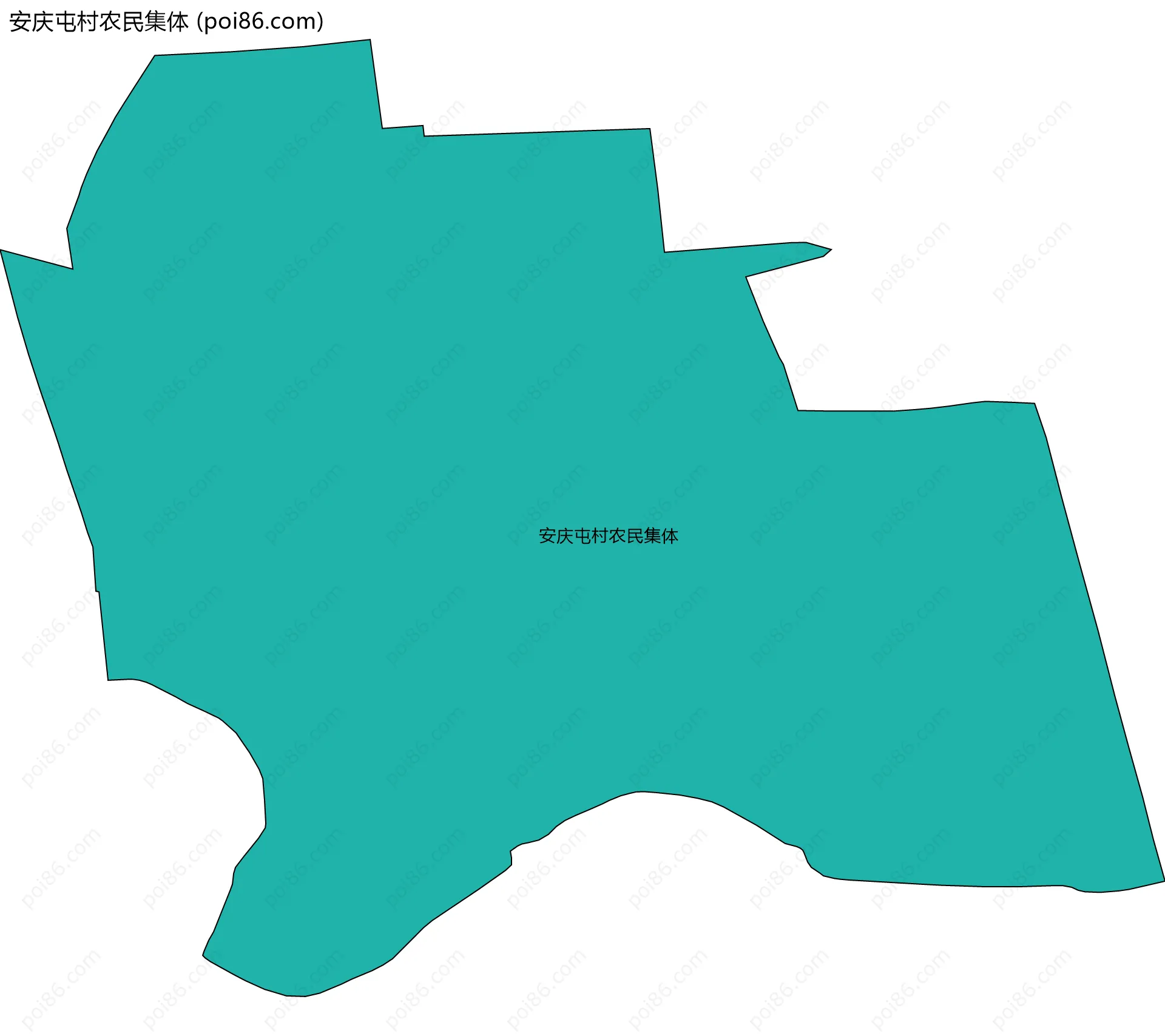 安庆屯村农民集体边界地图