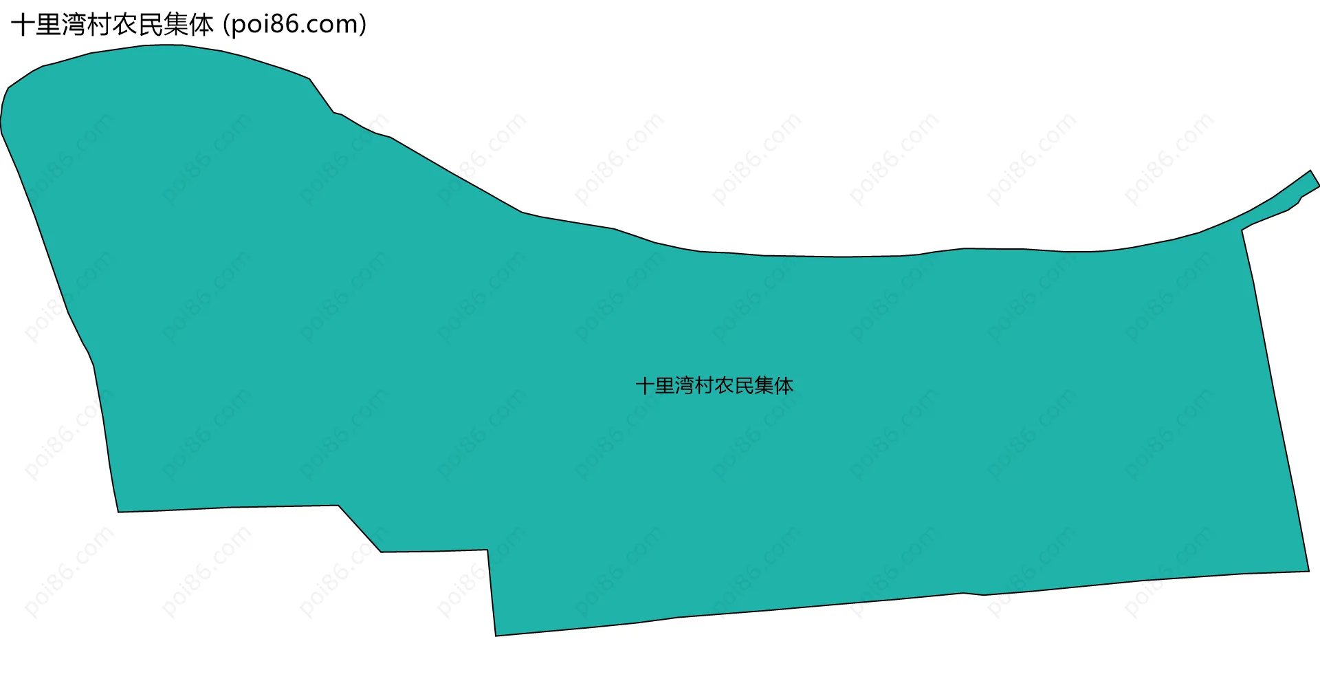 十里湾村农民集体边界地图