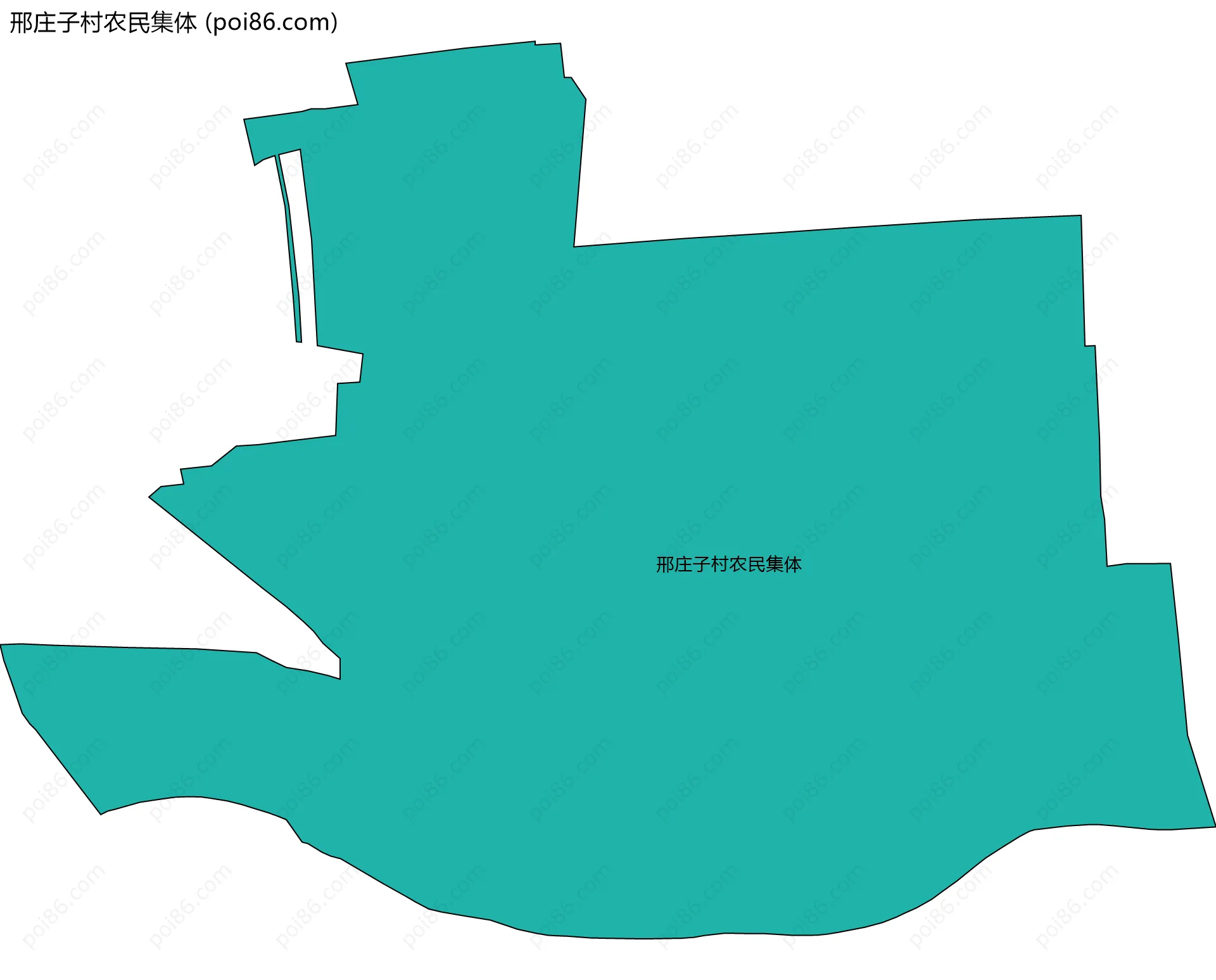 邢庄子村农民集体边界地图