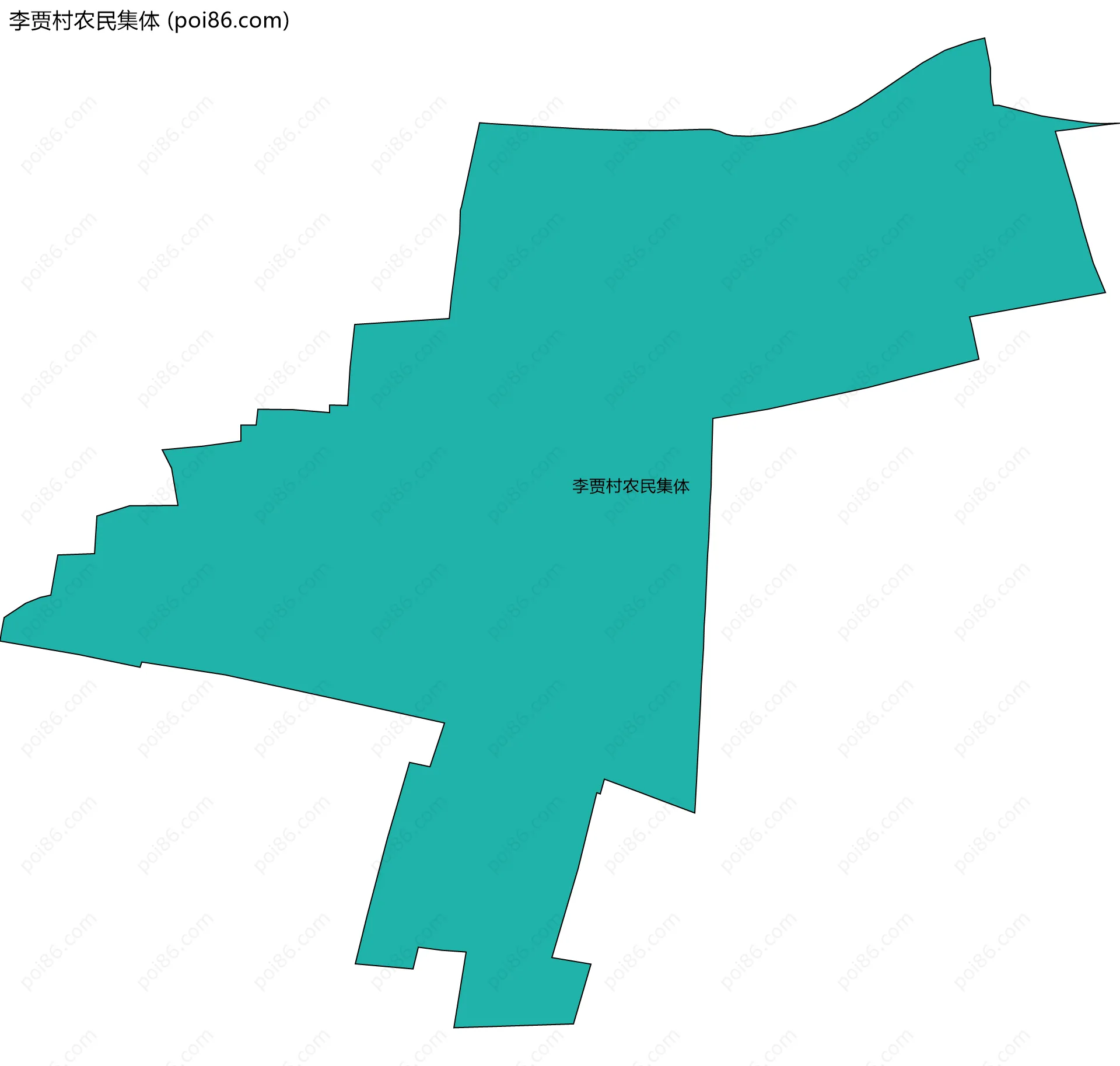 李贾村农民集体边界地图