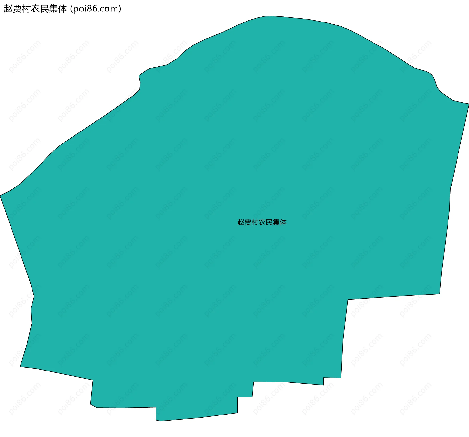赵贾村农民集体边界地图