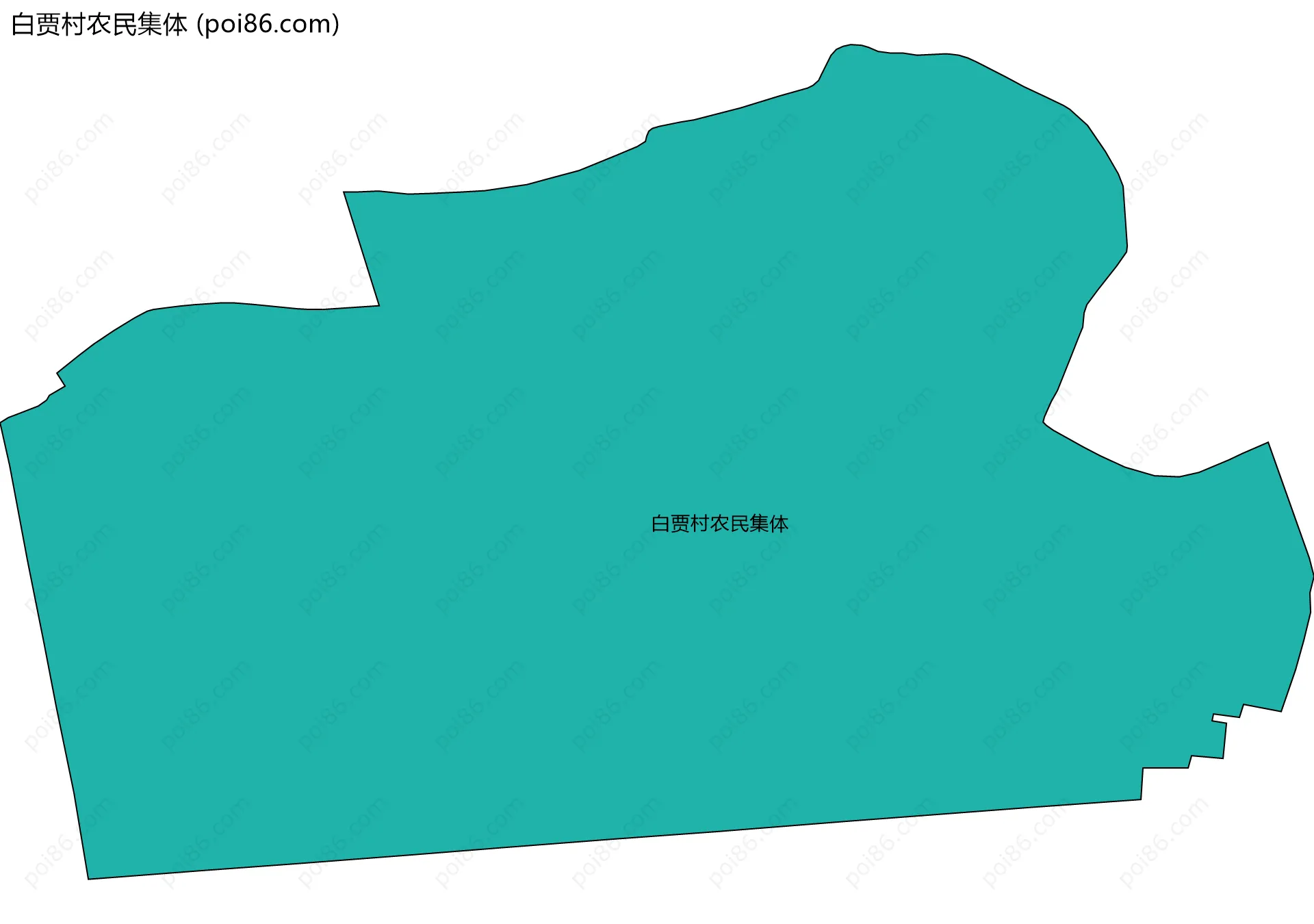 白贾村农民集体边界地图