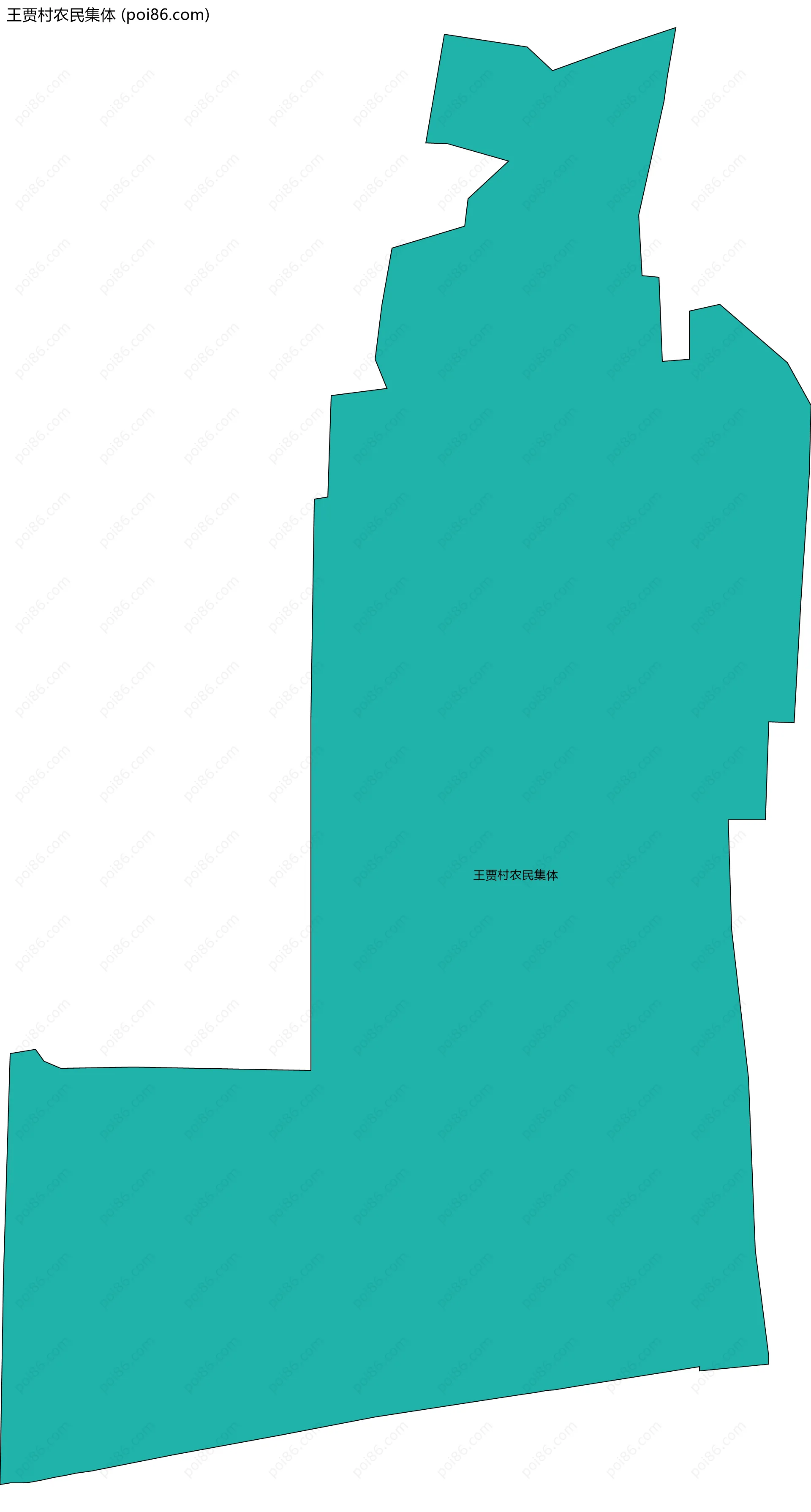 王贾村农民集体边界地图