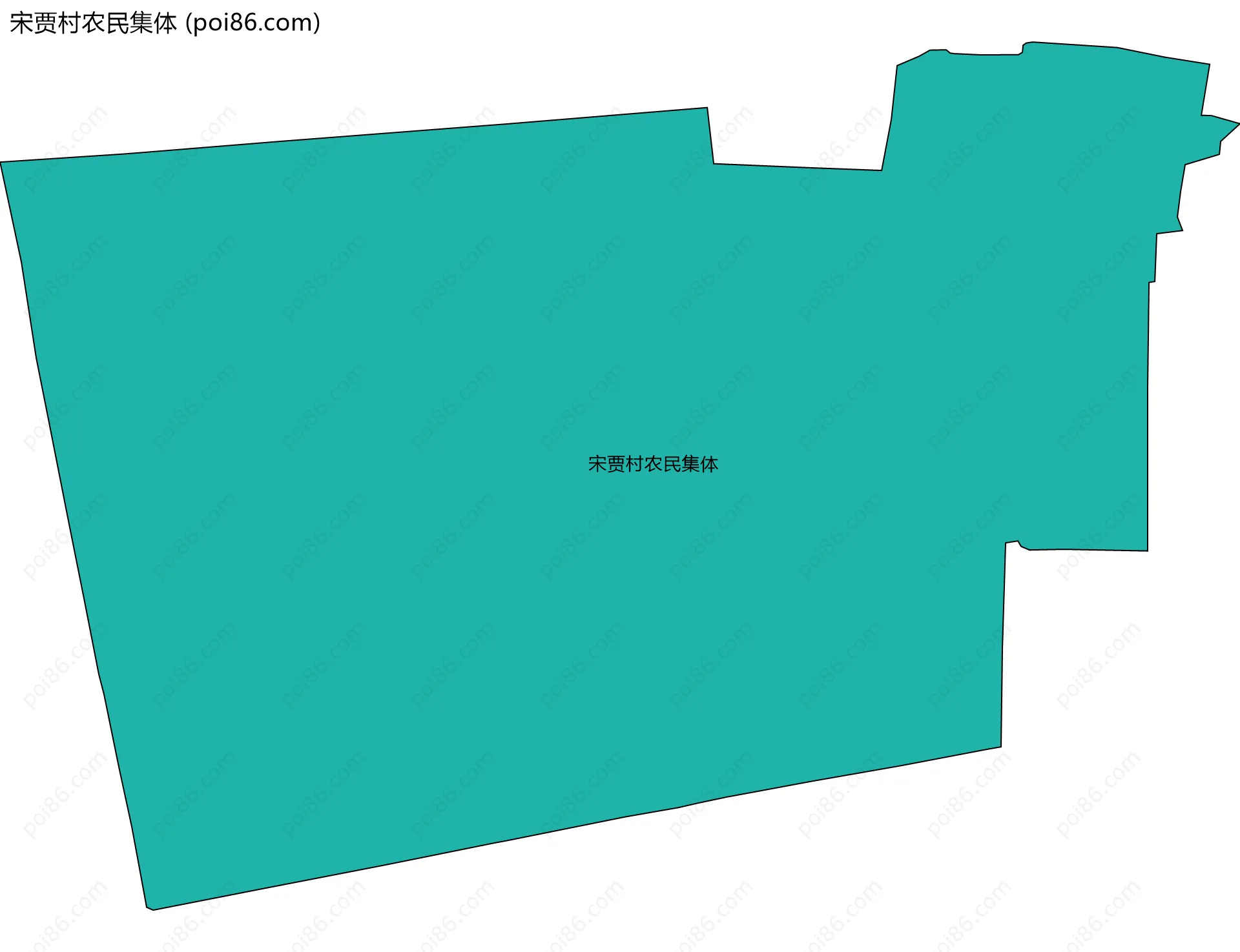 宋贾村农民集体边界地图