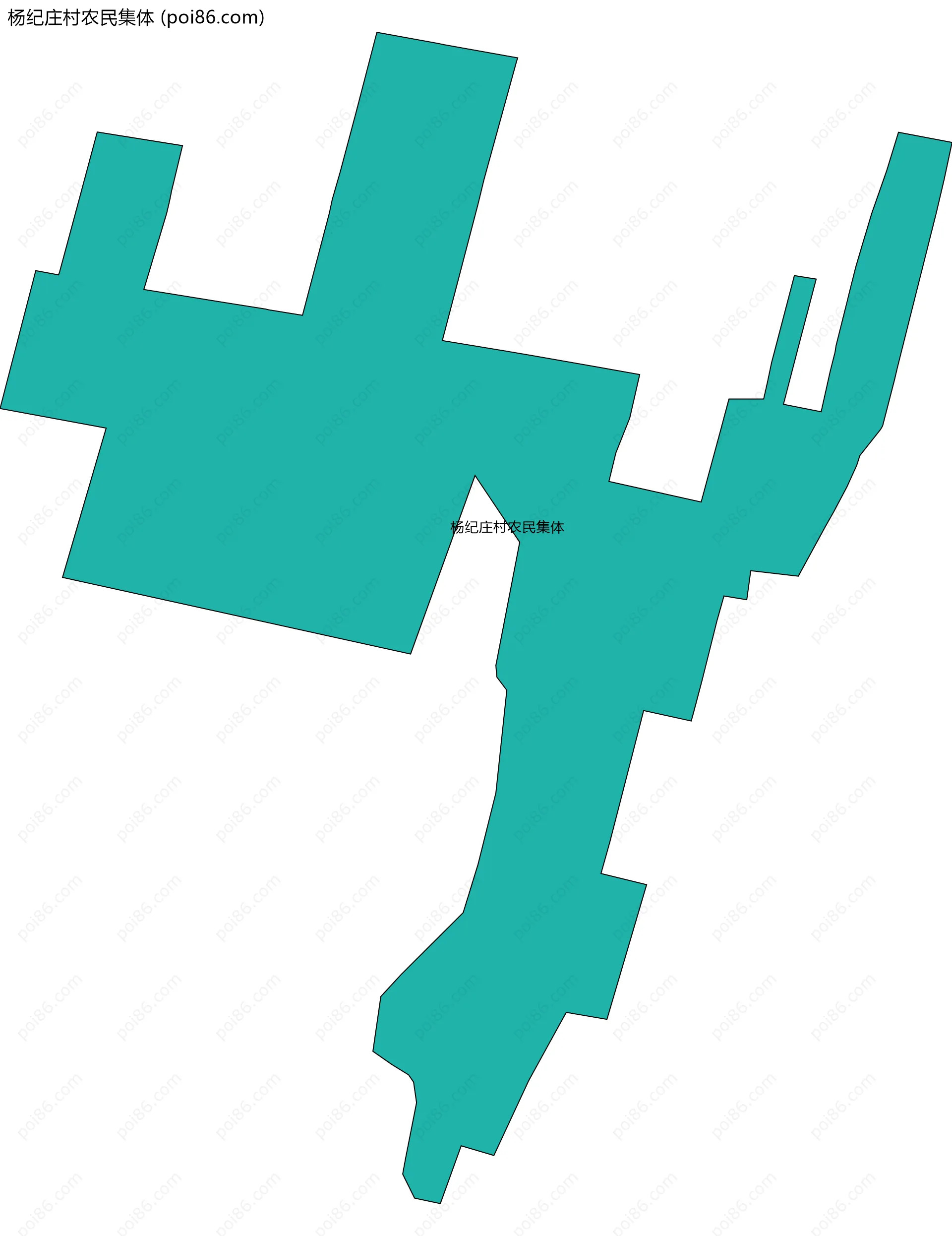 杨纪庄村农民集体边界地图
