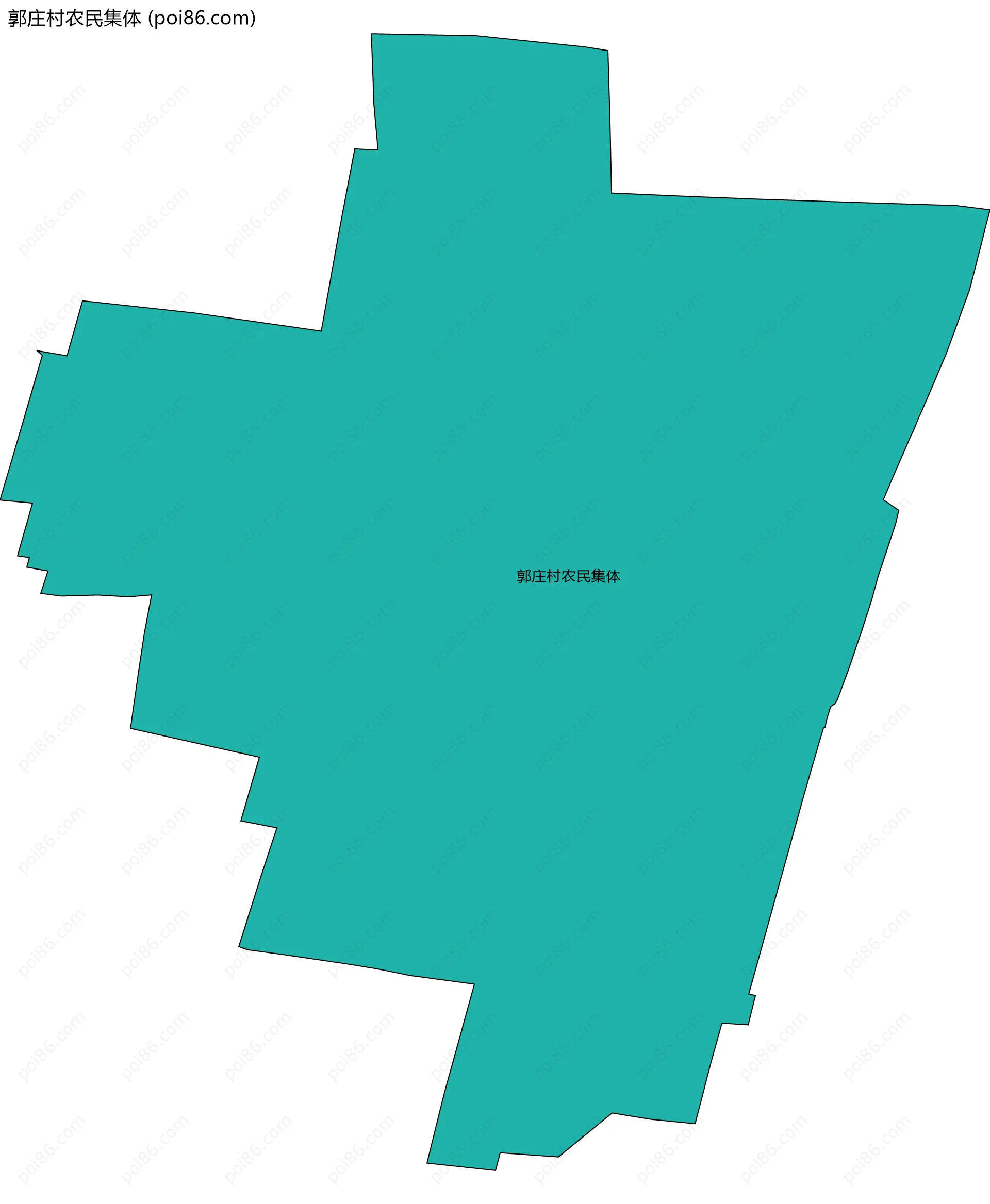 郭庄村农民集体边界地图