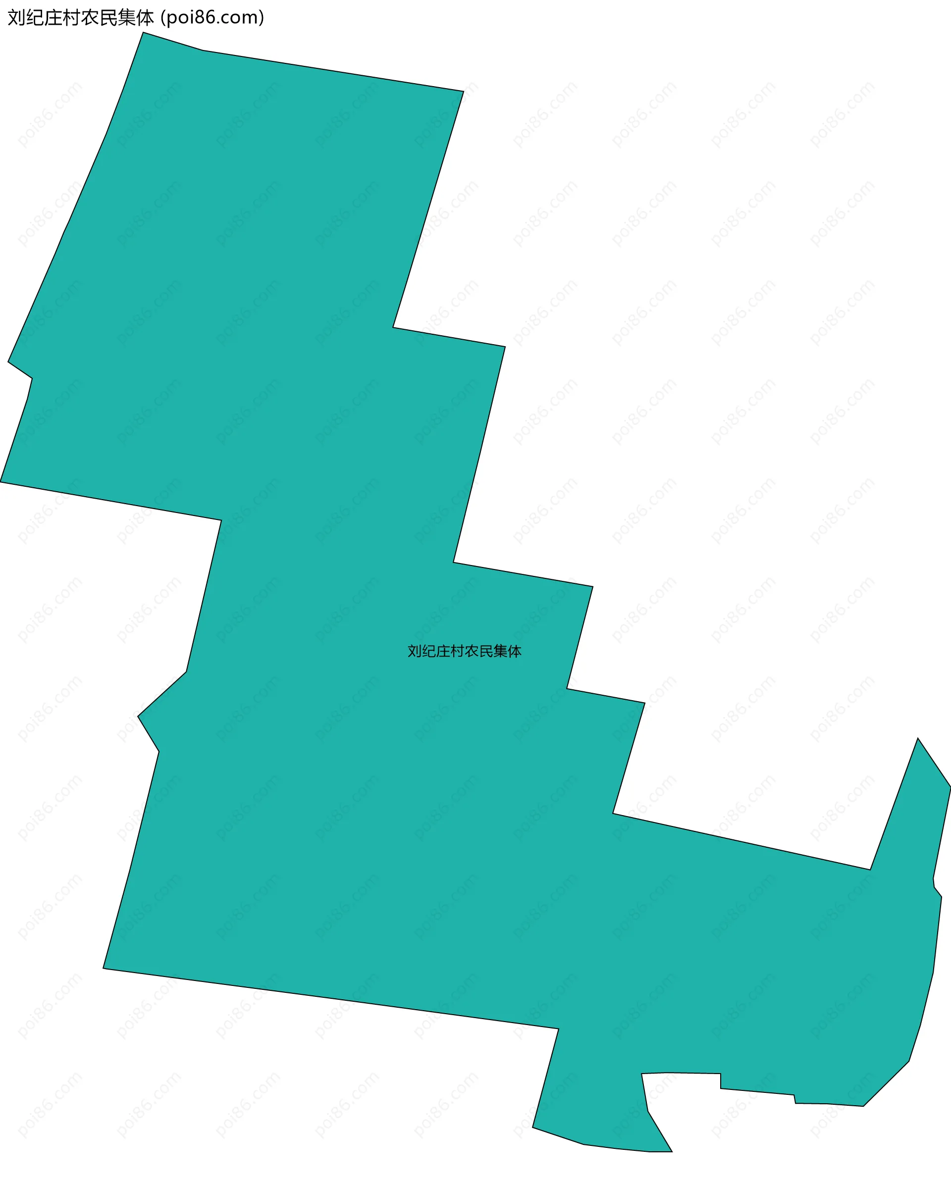 刘纪庄村农民集体边界地图