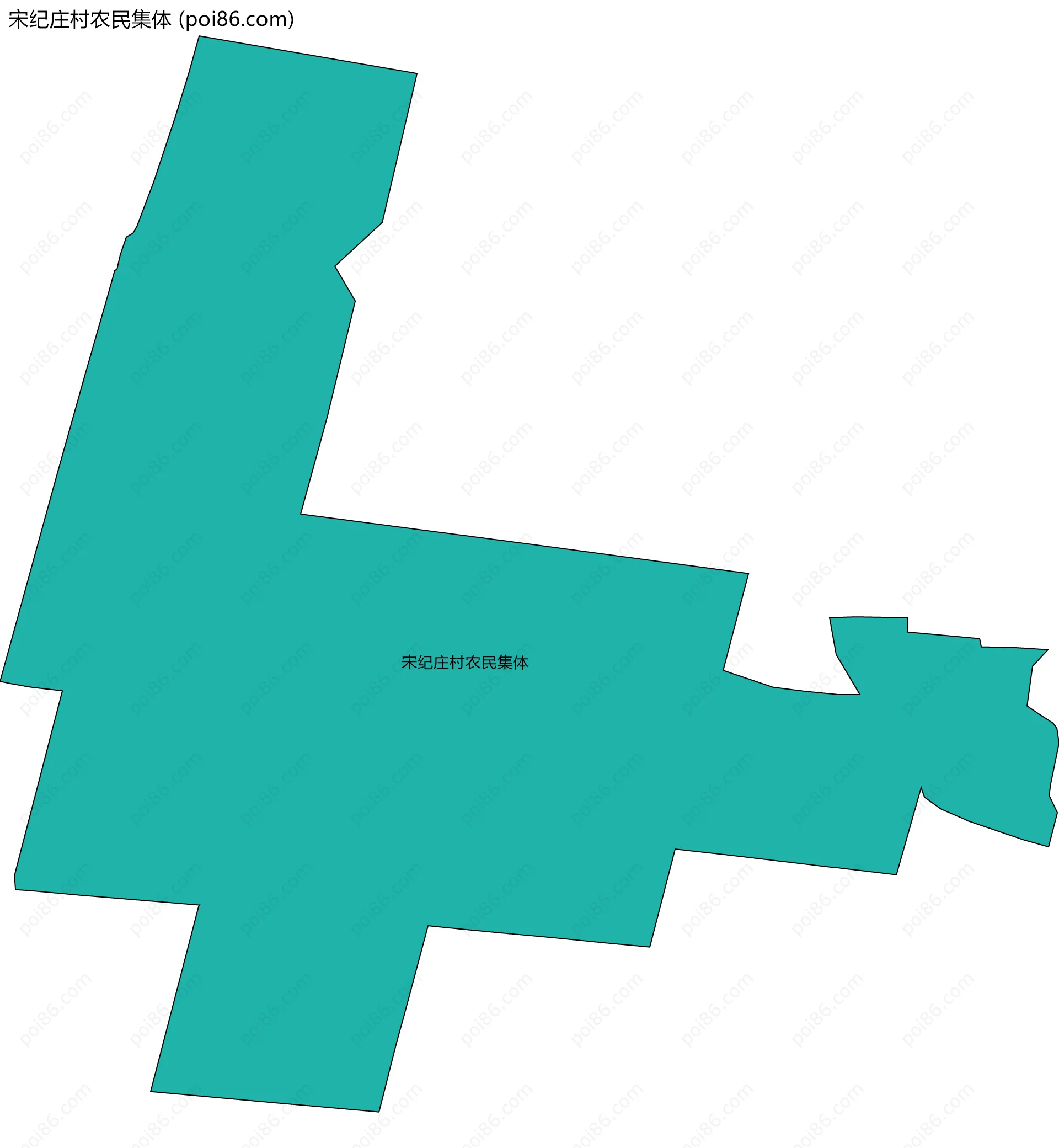 宋纪庄村农民集体边界地图