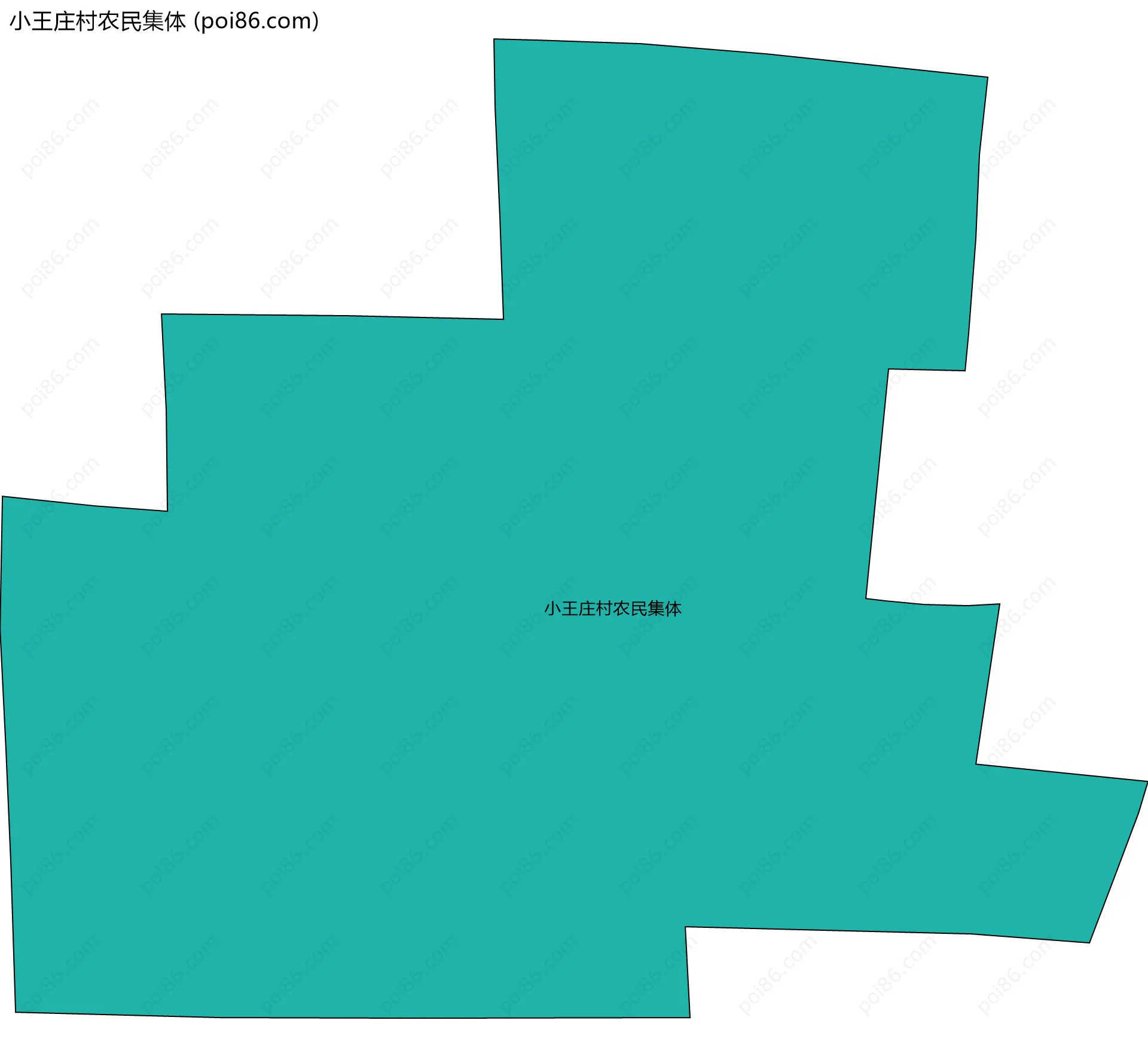 小王庄村农民集体边界地图