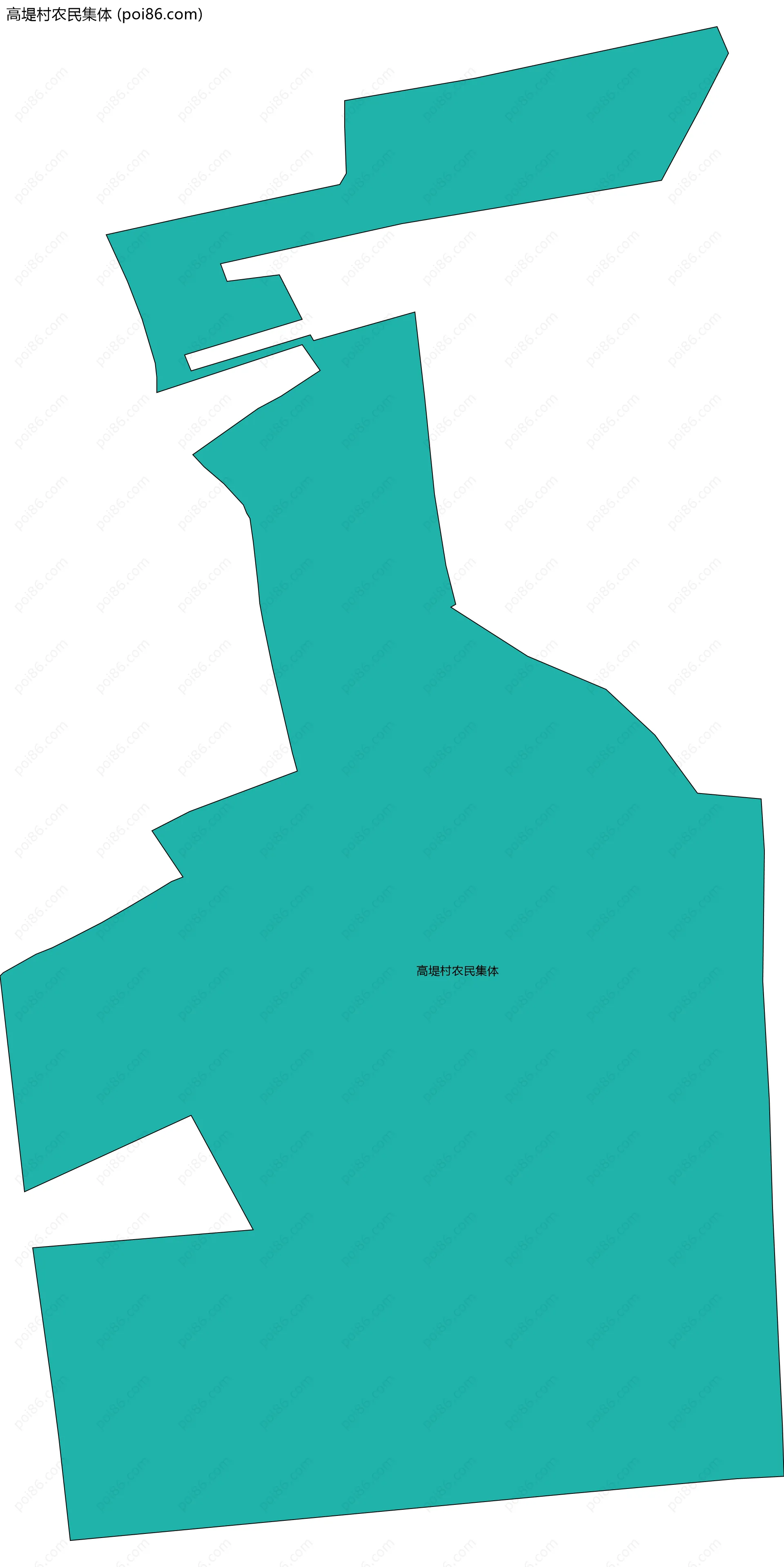 高堤村农民集体边界地图