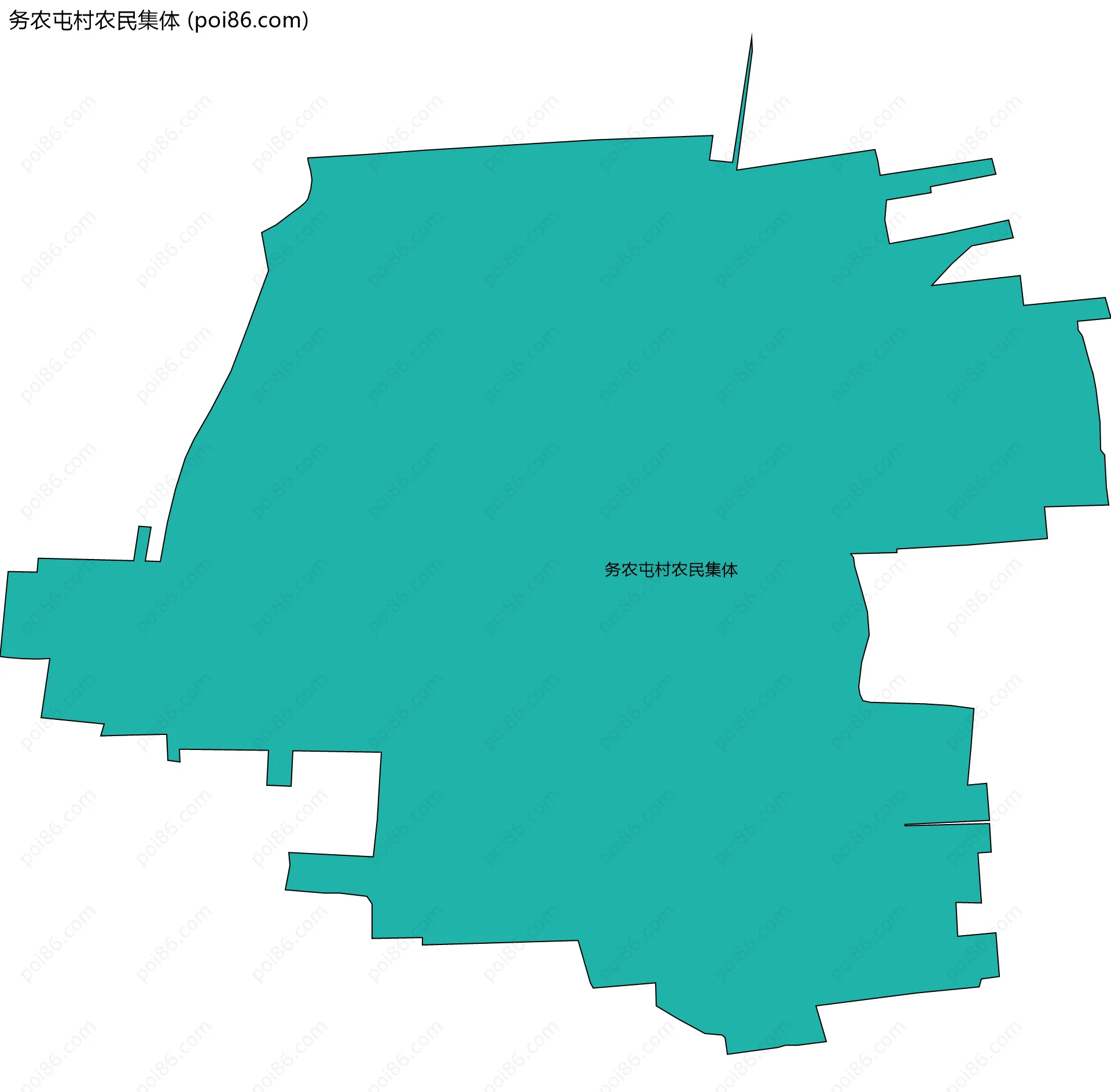 务农屯村农民集体边界地图