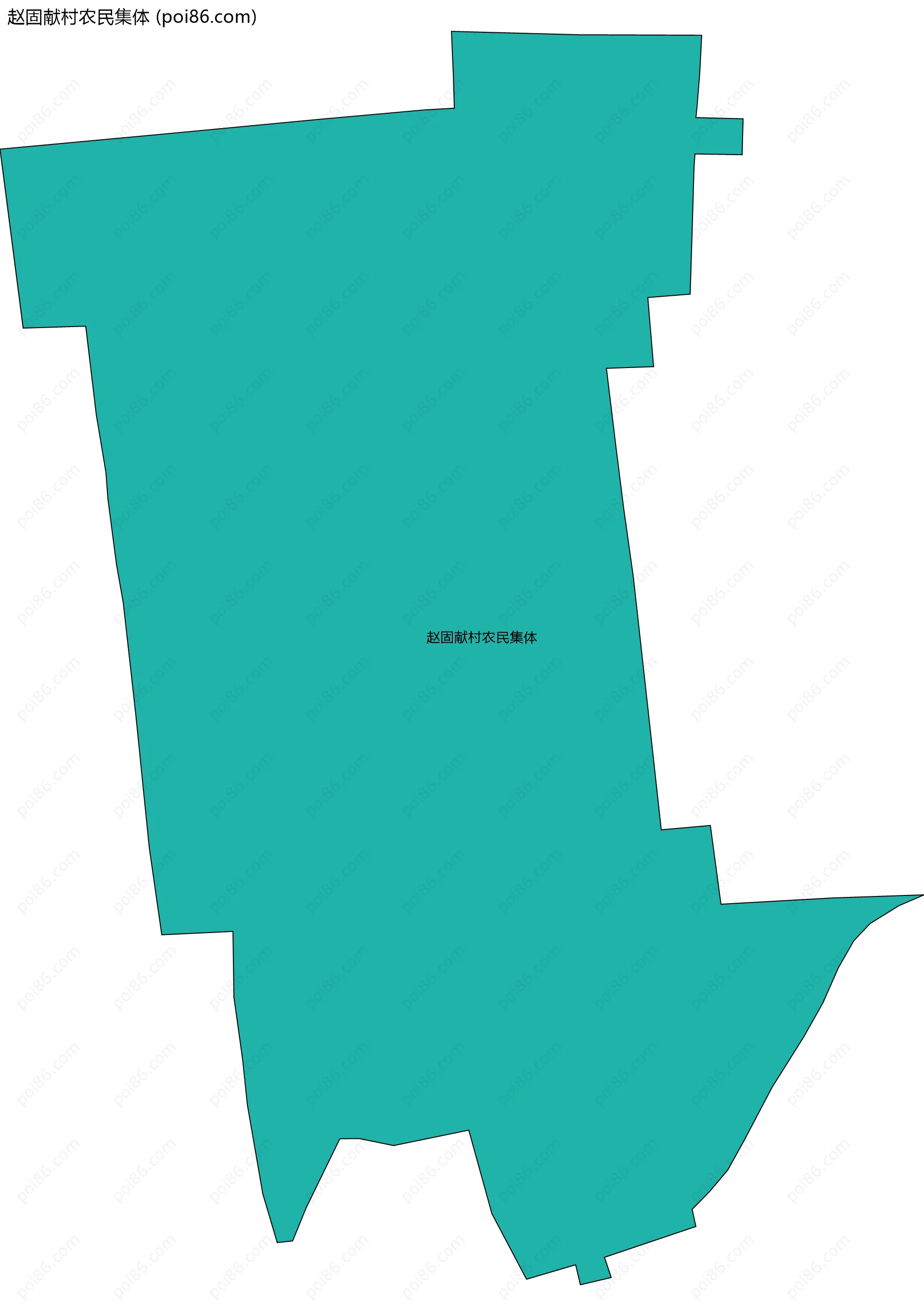 赵固献村农民集体边界地图