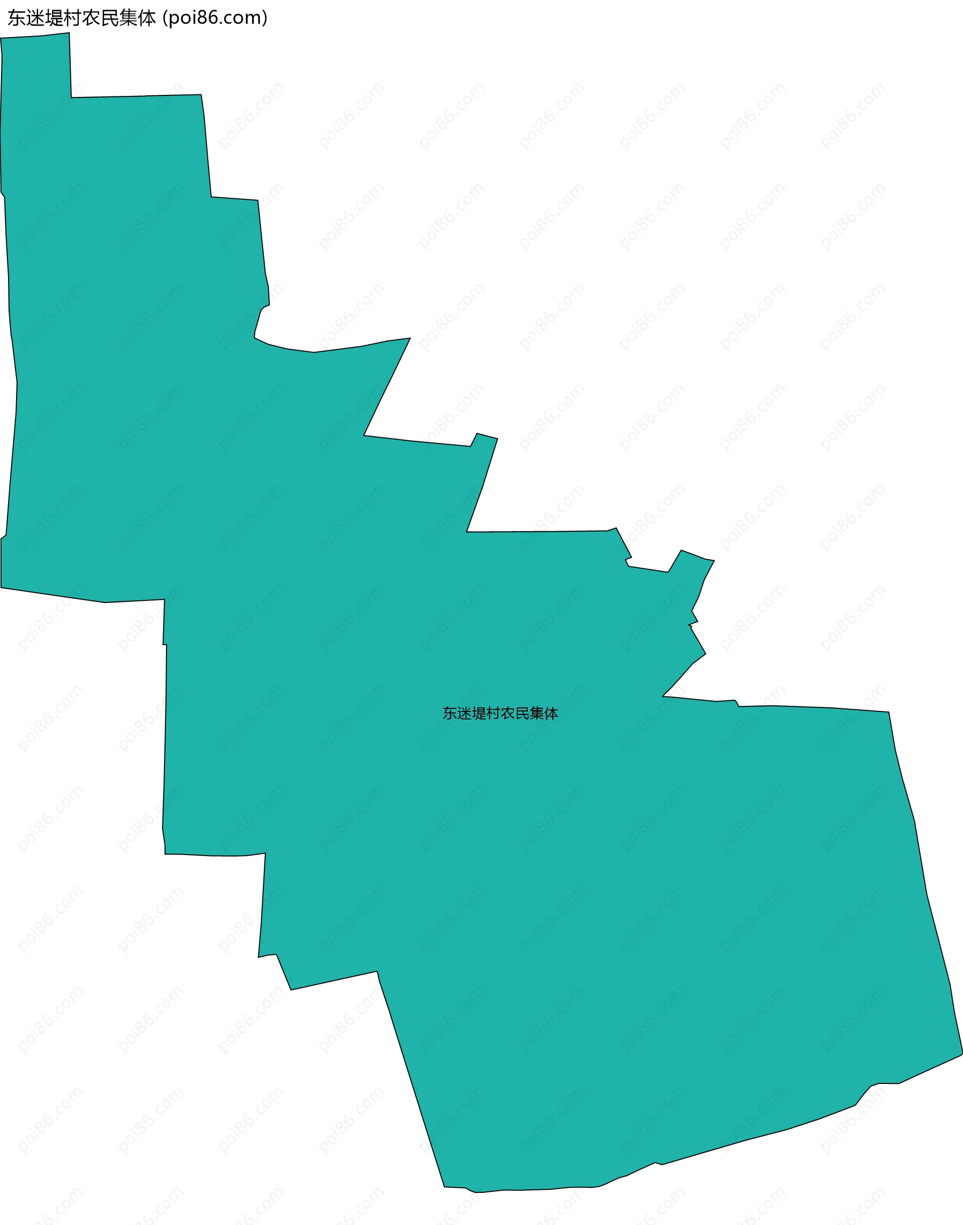 东迷堤村农民集体边界地图