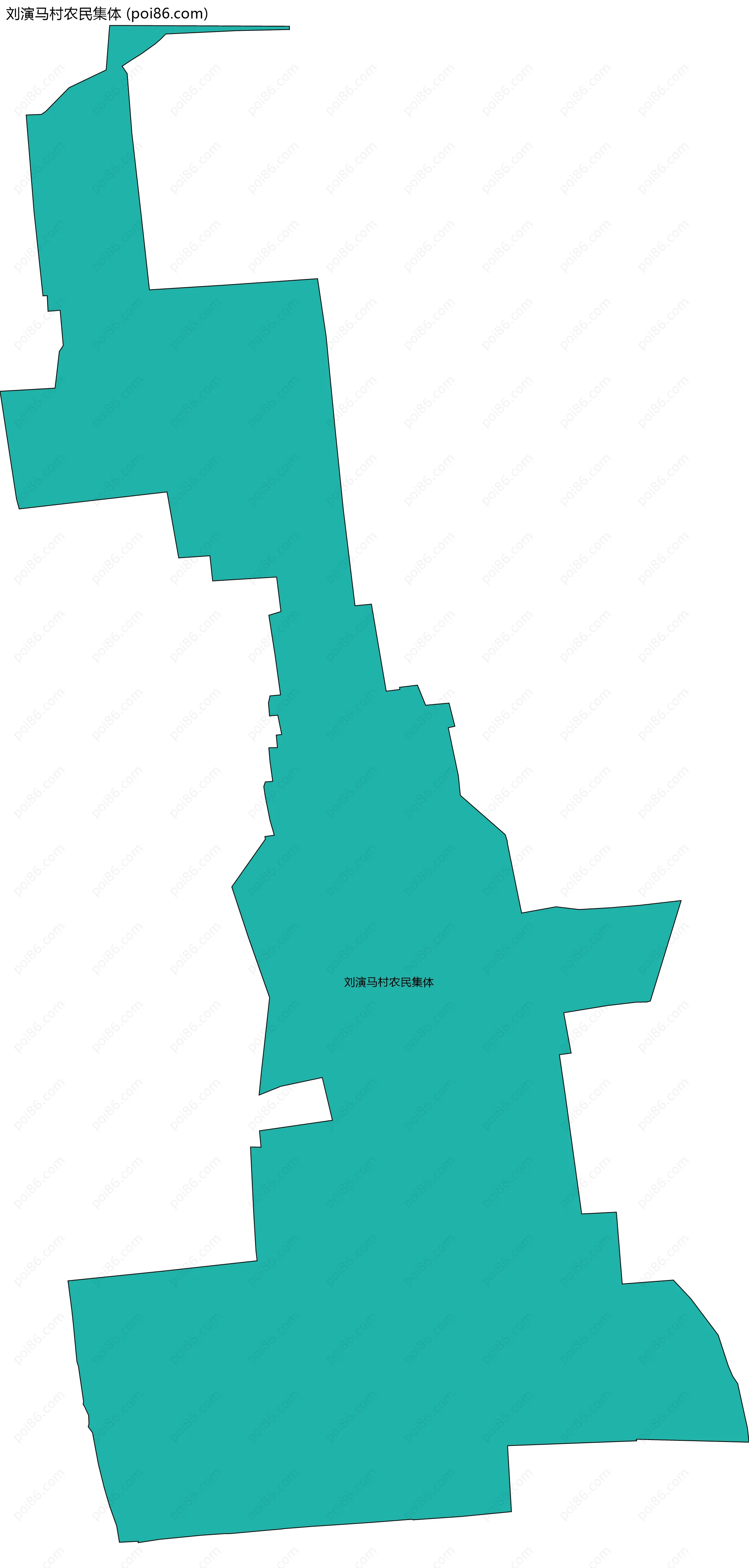 刘演马村农民集体边界地图