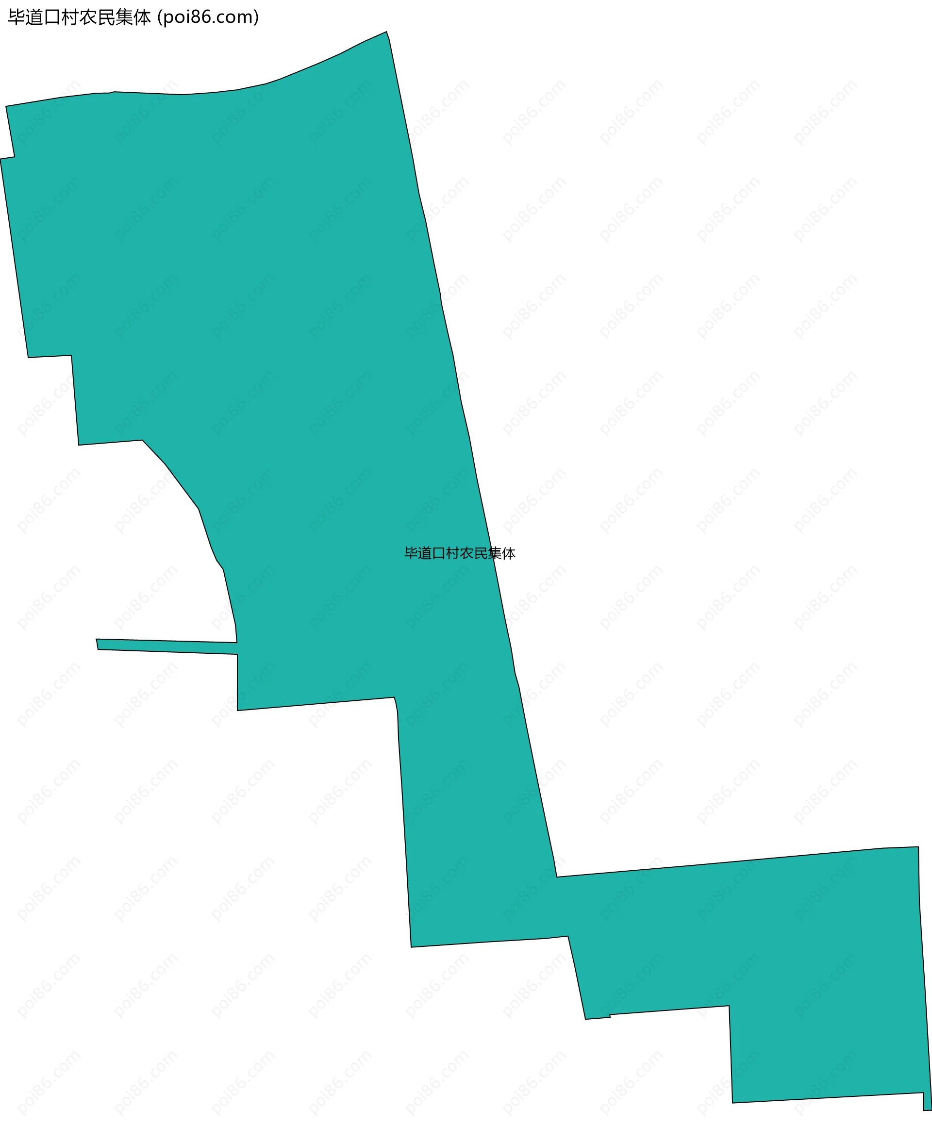 毕道口村农民集体边界地图