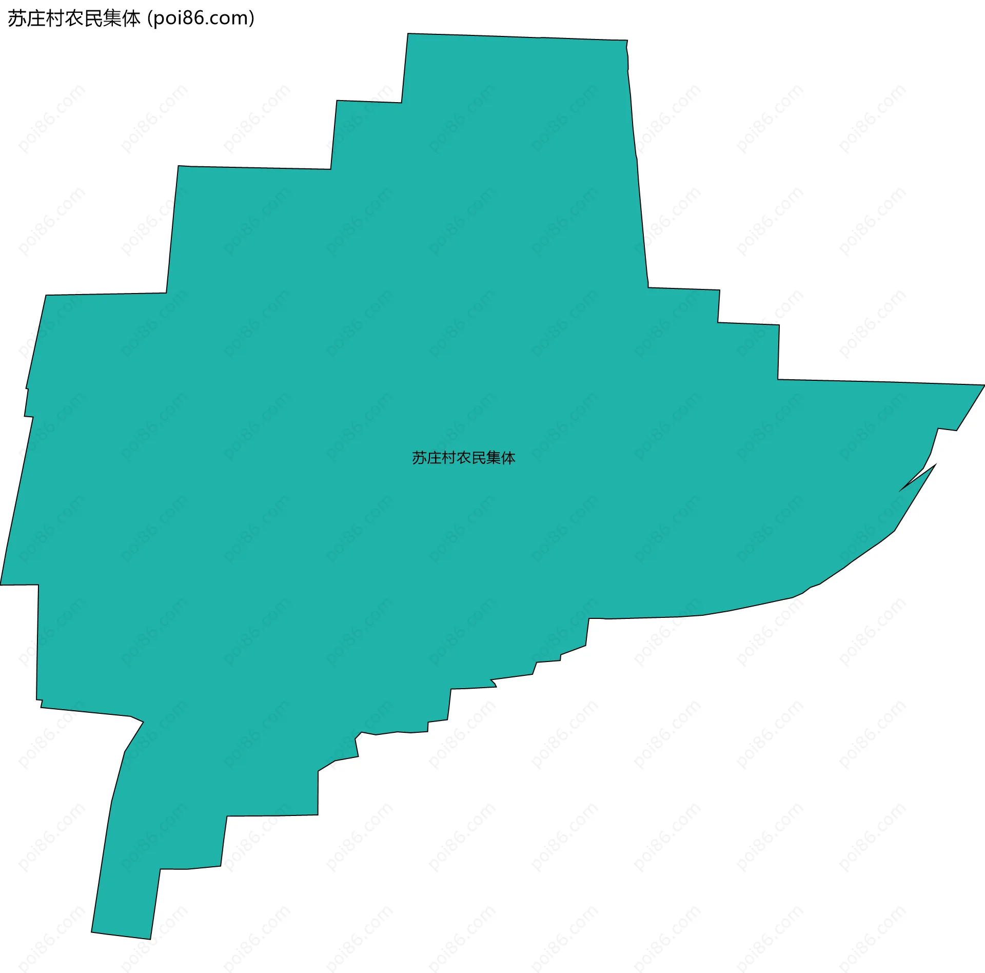苏庄村农民集体边界地图