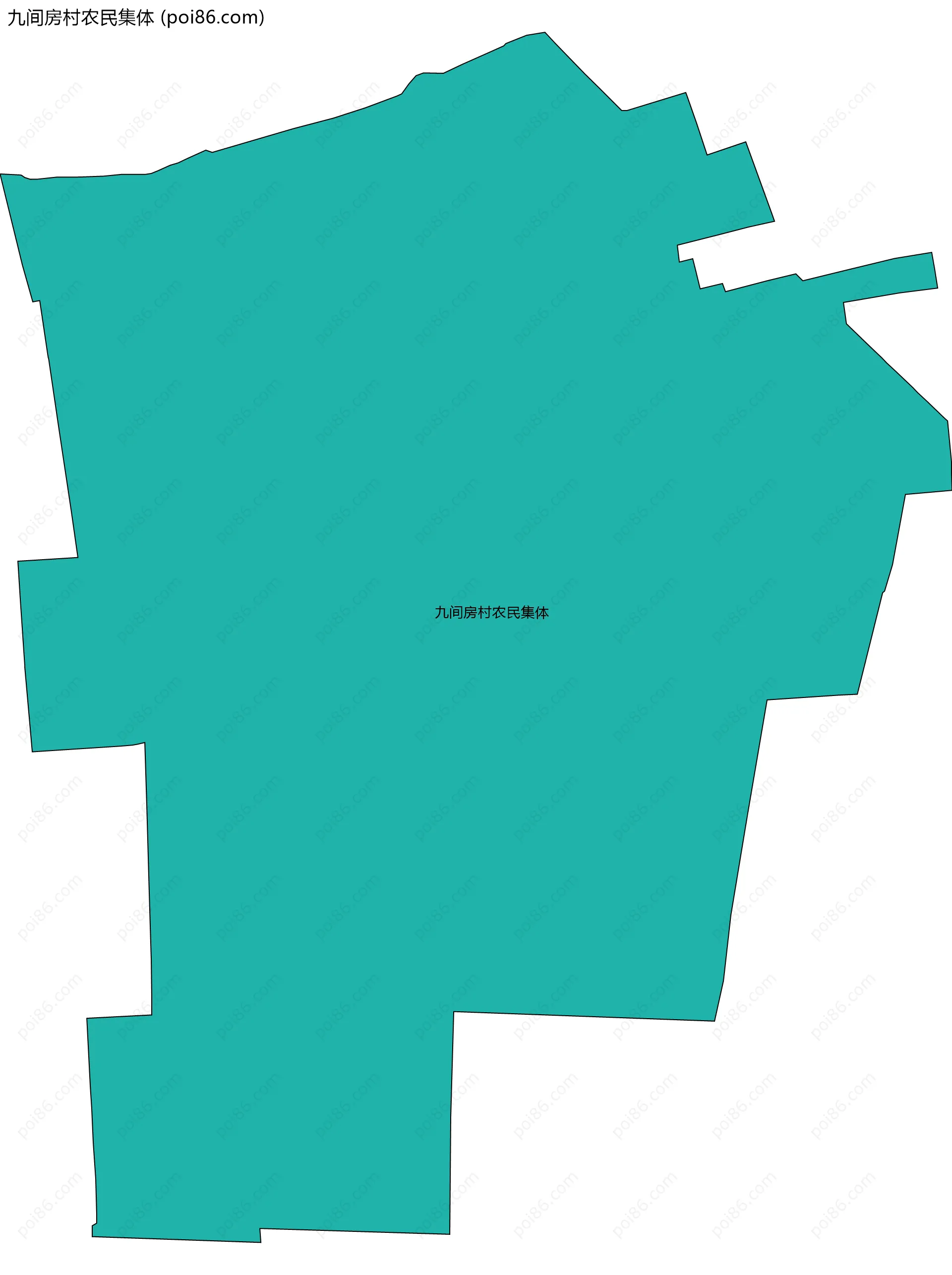 九间房村农民集体边界地图