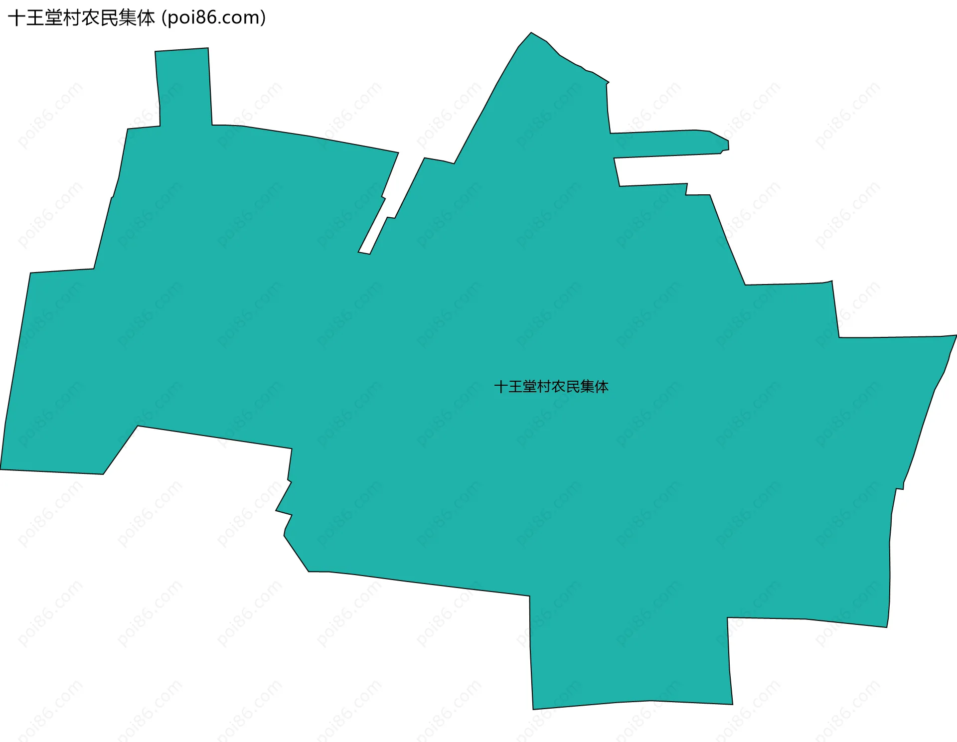 十王堂村农民集体边界地图