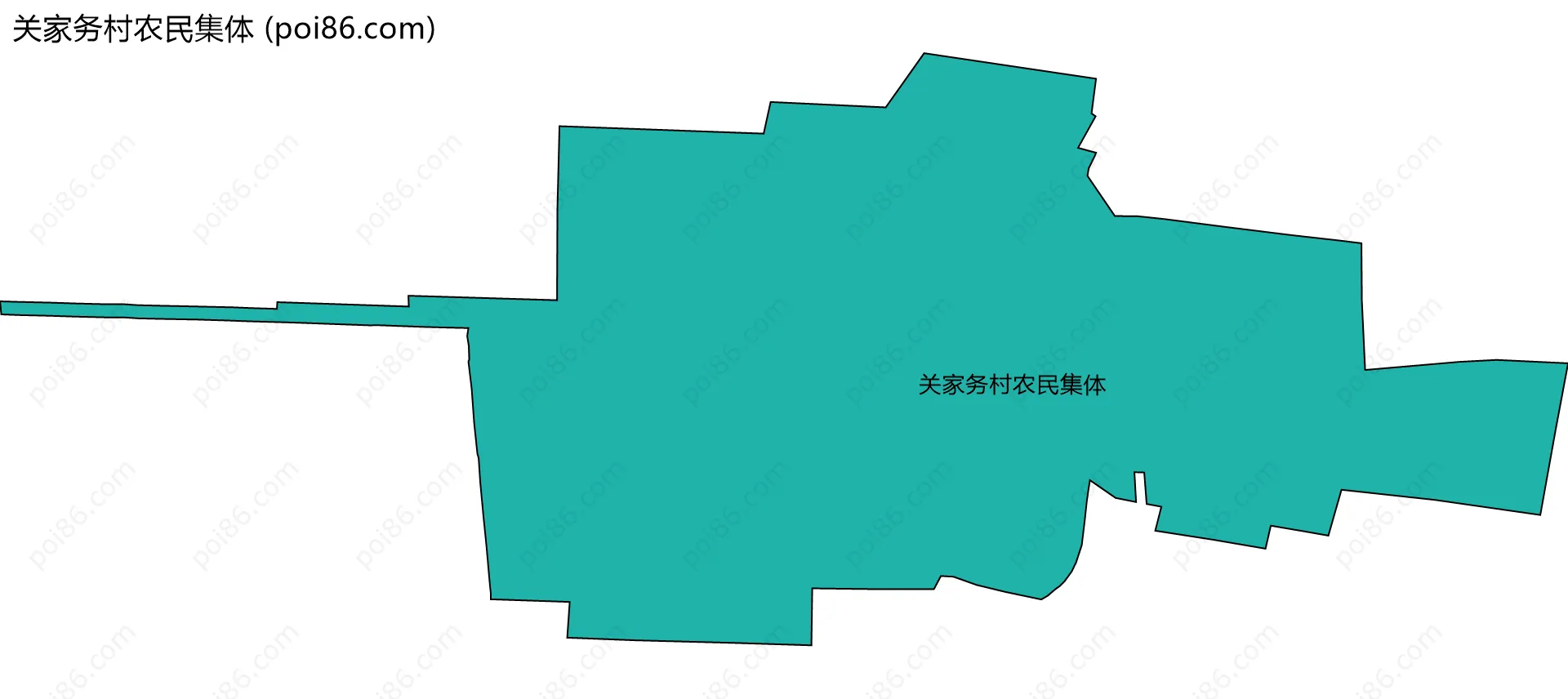 关家务村农民集体边界地图