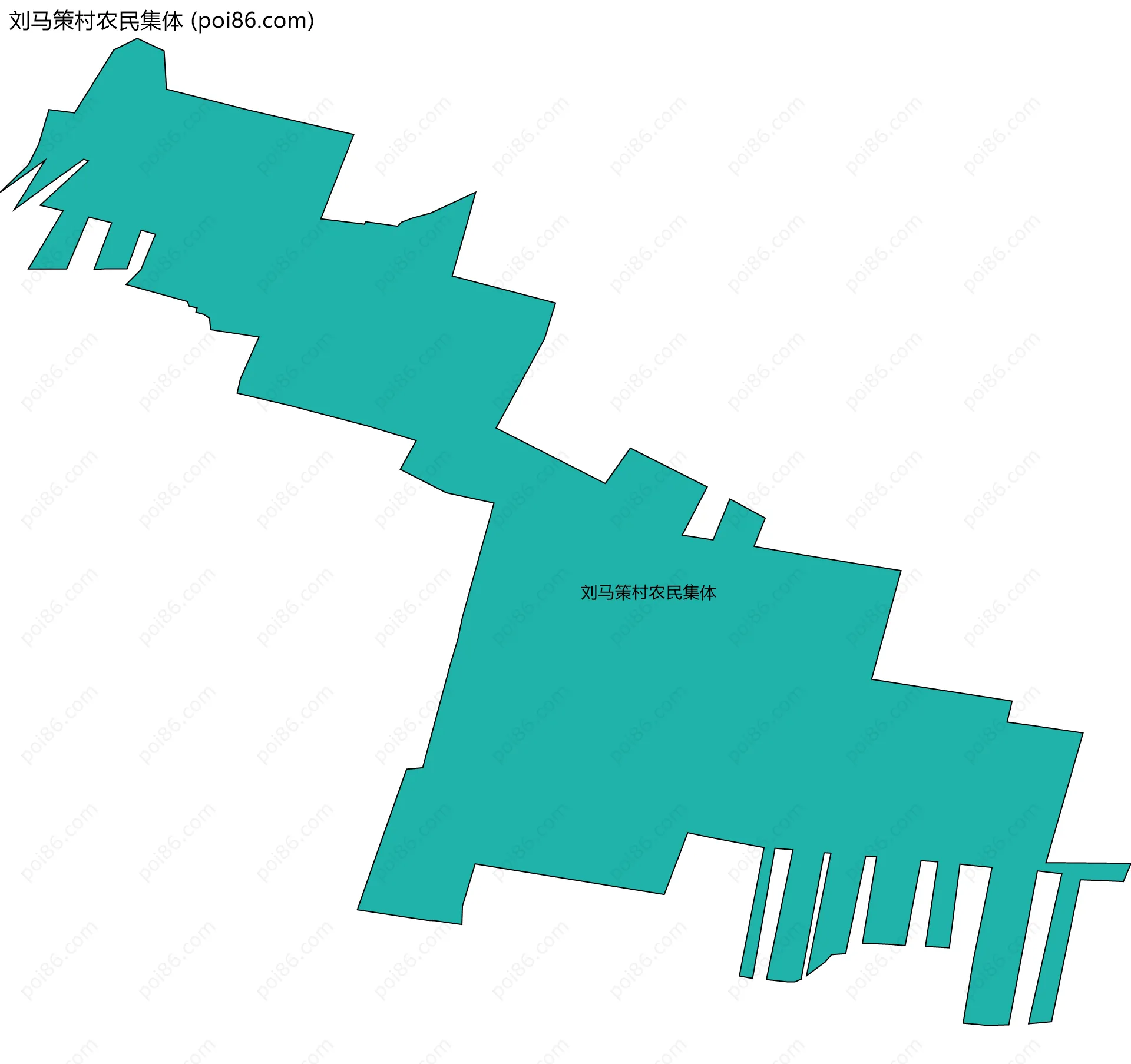 刘马策村农民集体边界地图