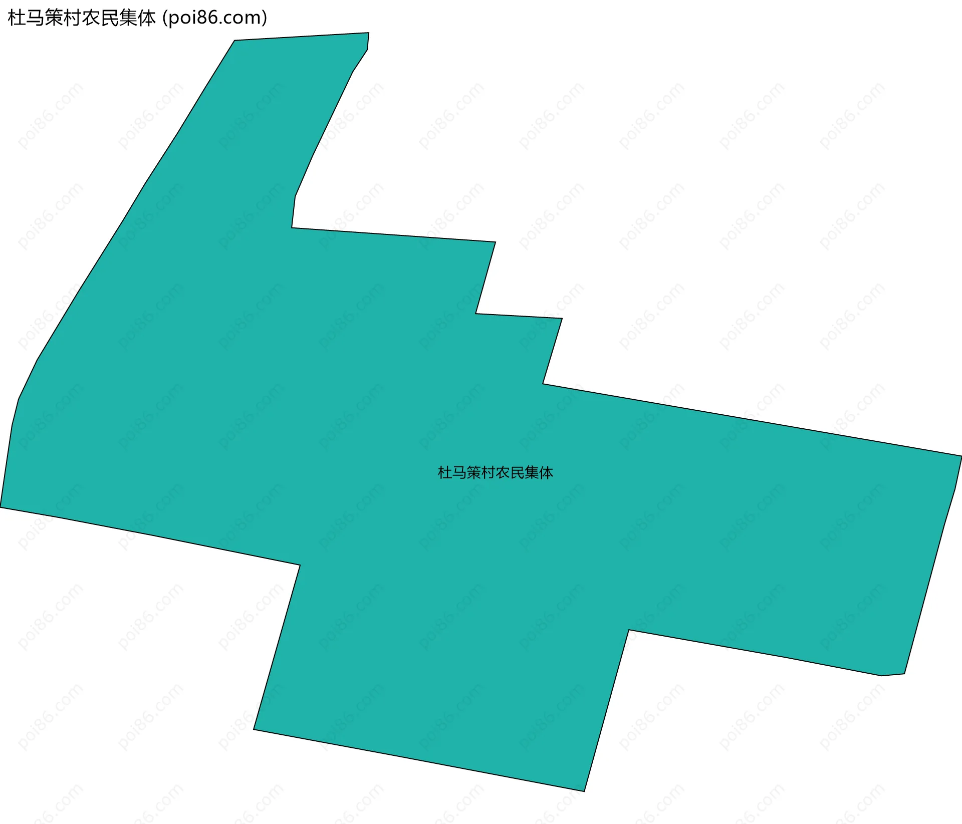 杜马策村农民集体边界地图