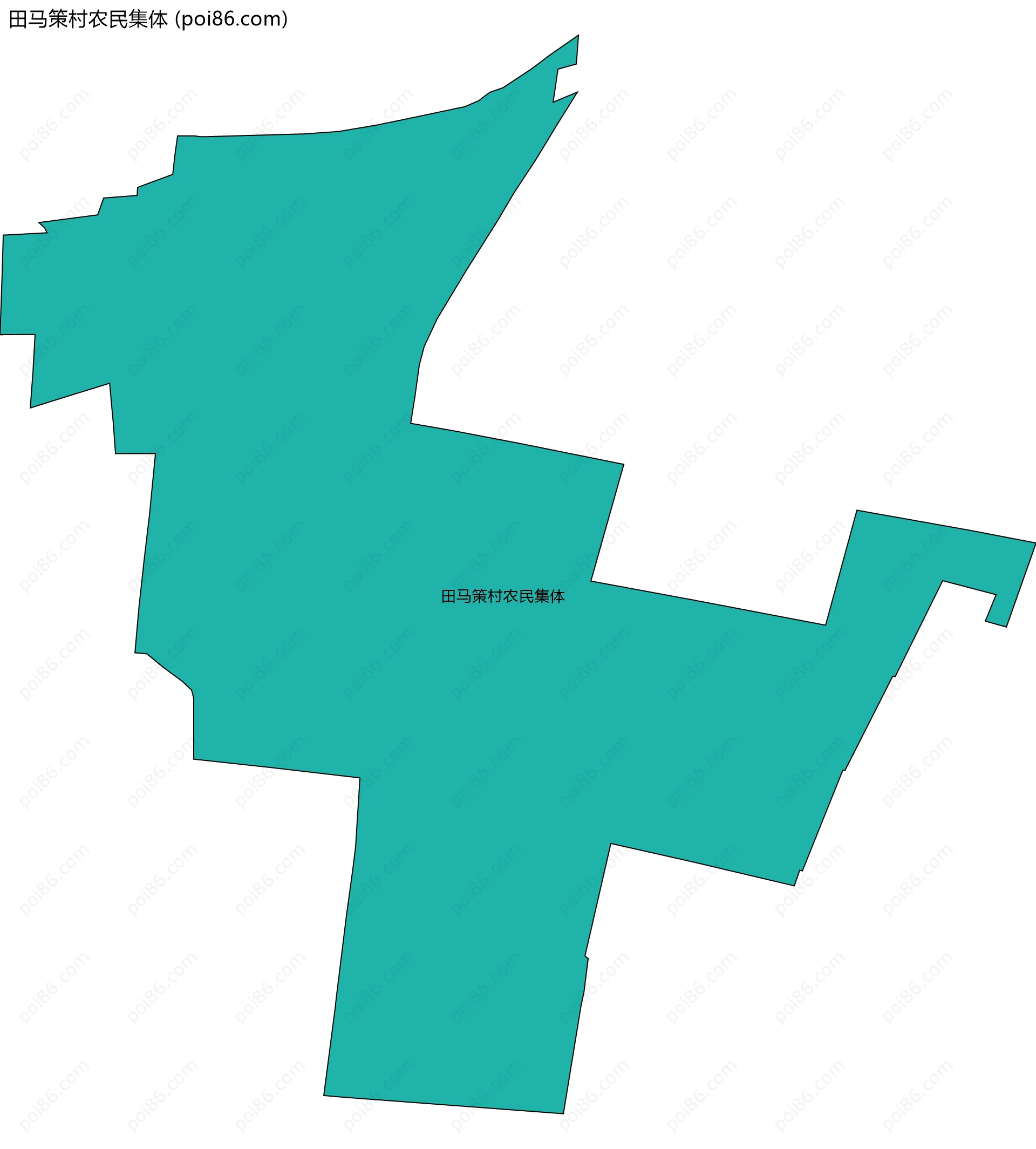 田马策村农民集体边界地图