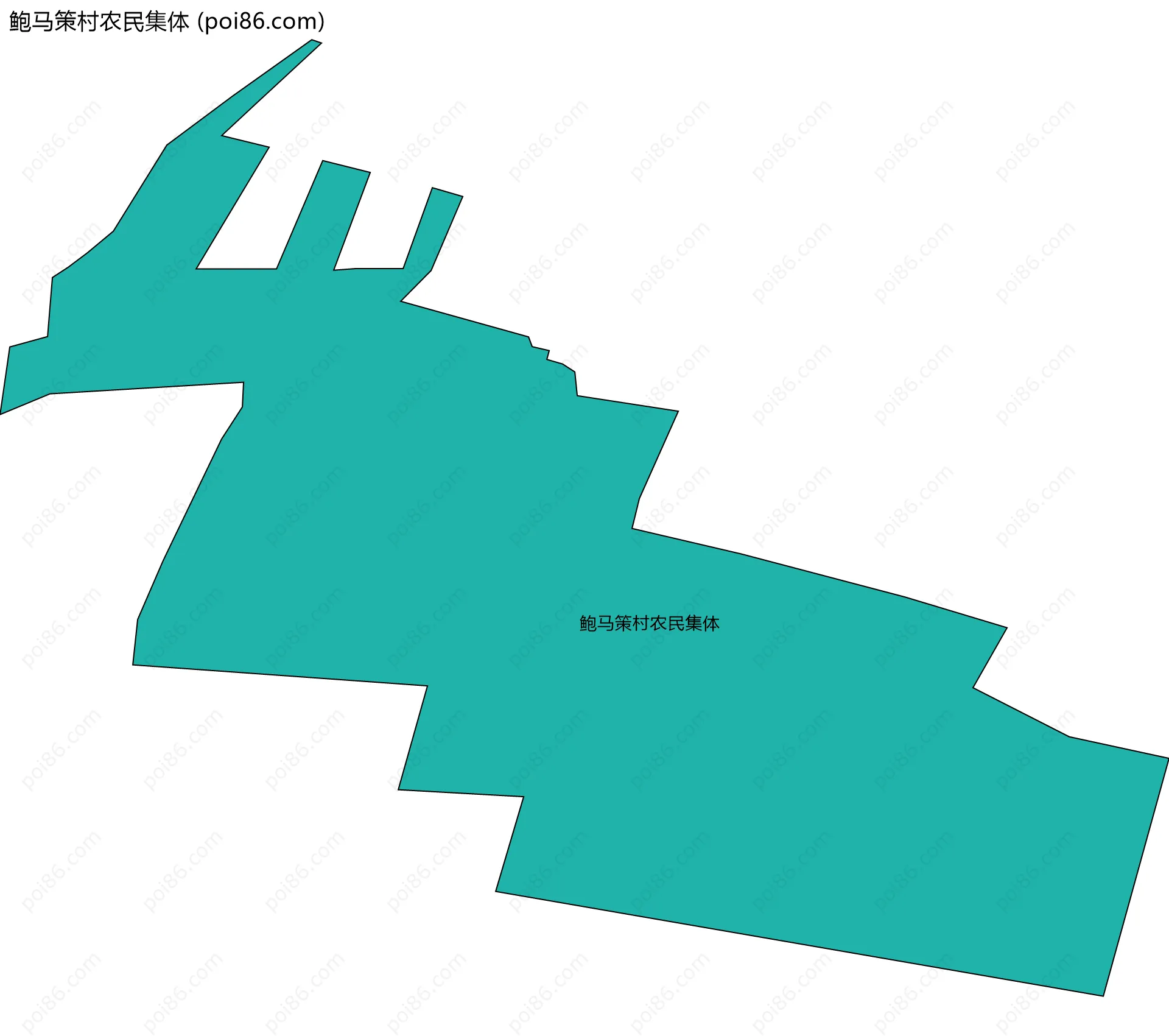鲍马策村农民集体边界地图