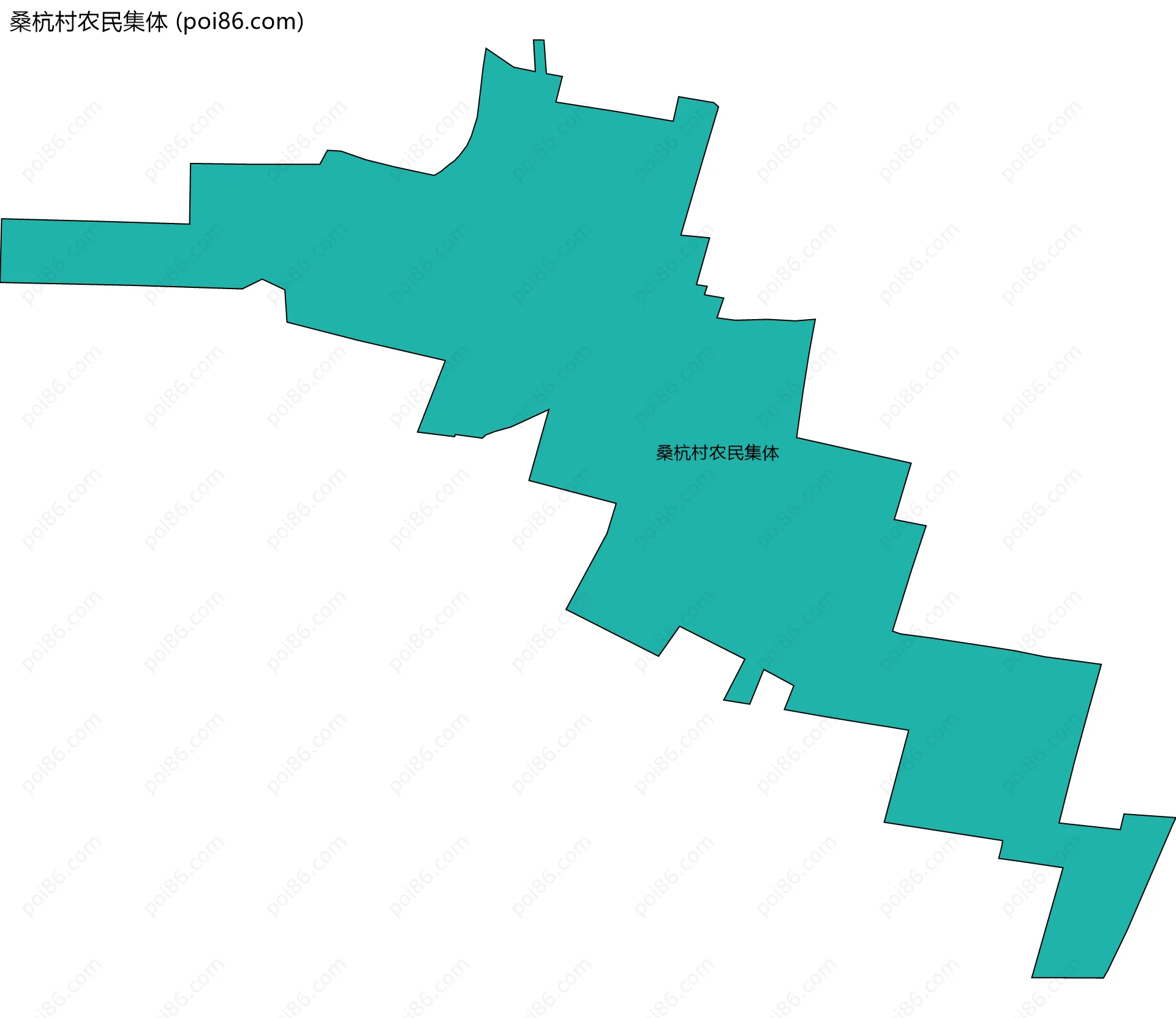 桑杭村农民集体边界地图