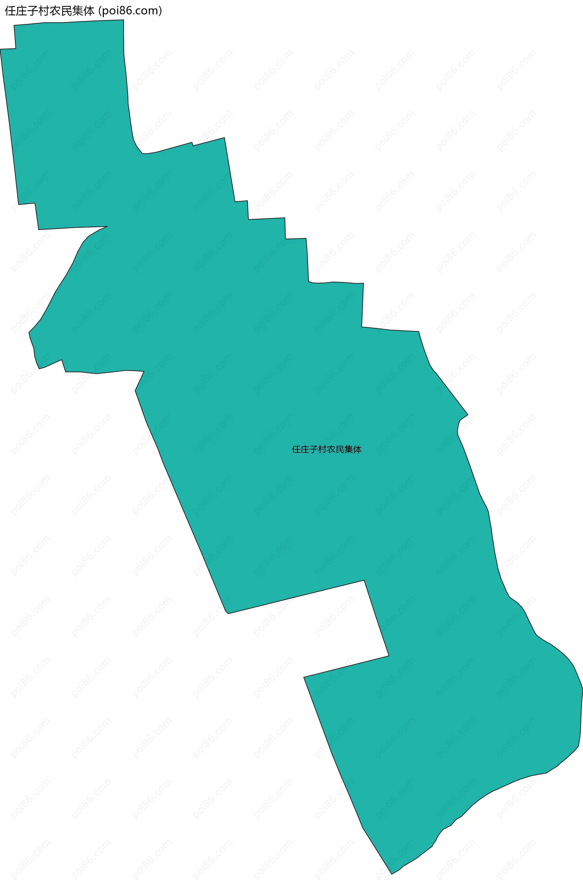 任庄子村农民集体边界地图