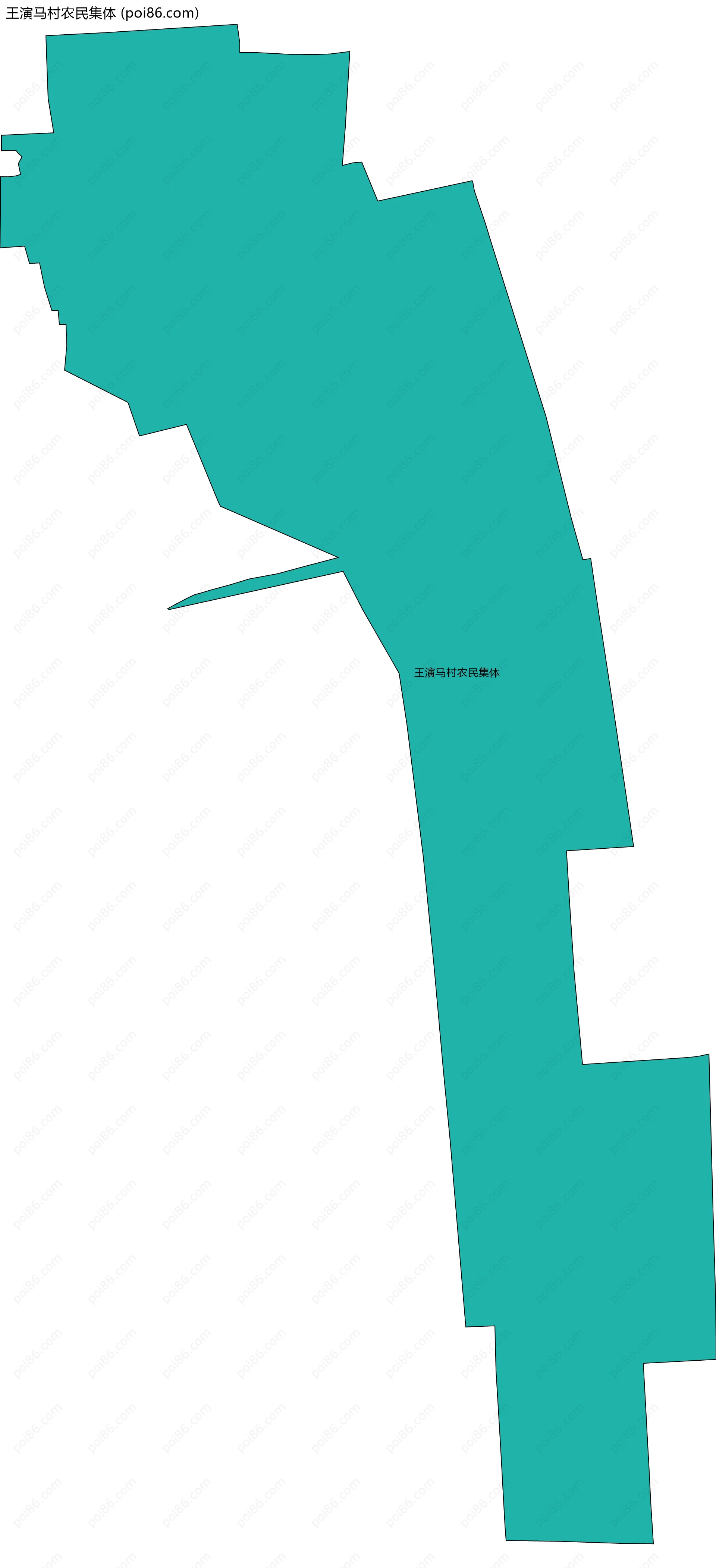 王演马村农民集体边界地图