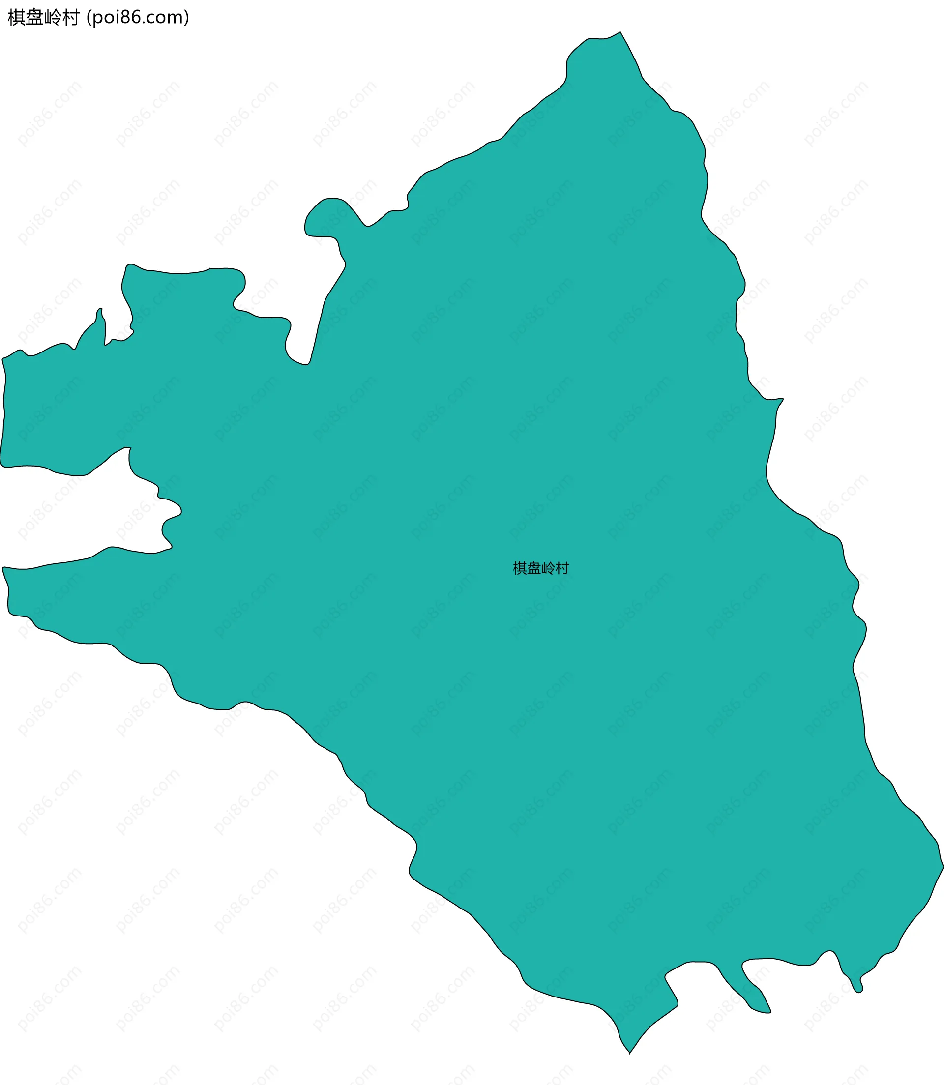 棋盘岭村边界地图