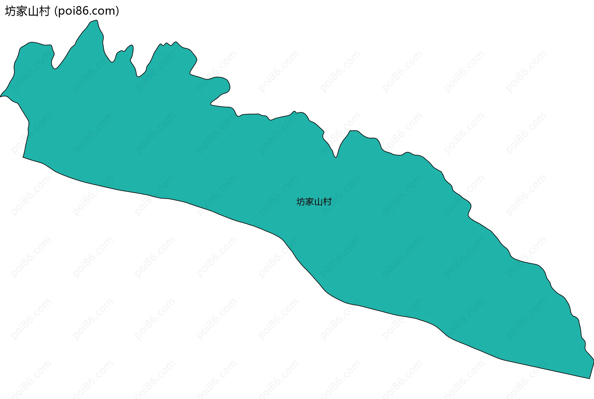 坊家山村边界地图