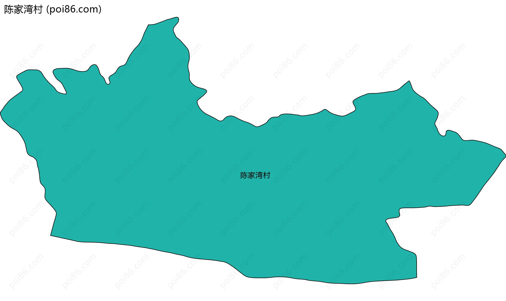 陈家湾村边界地图