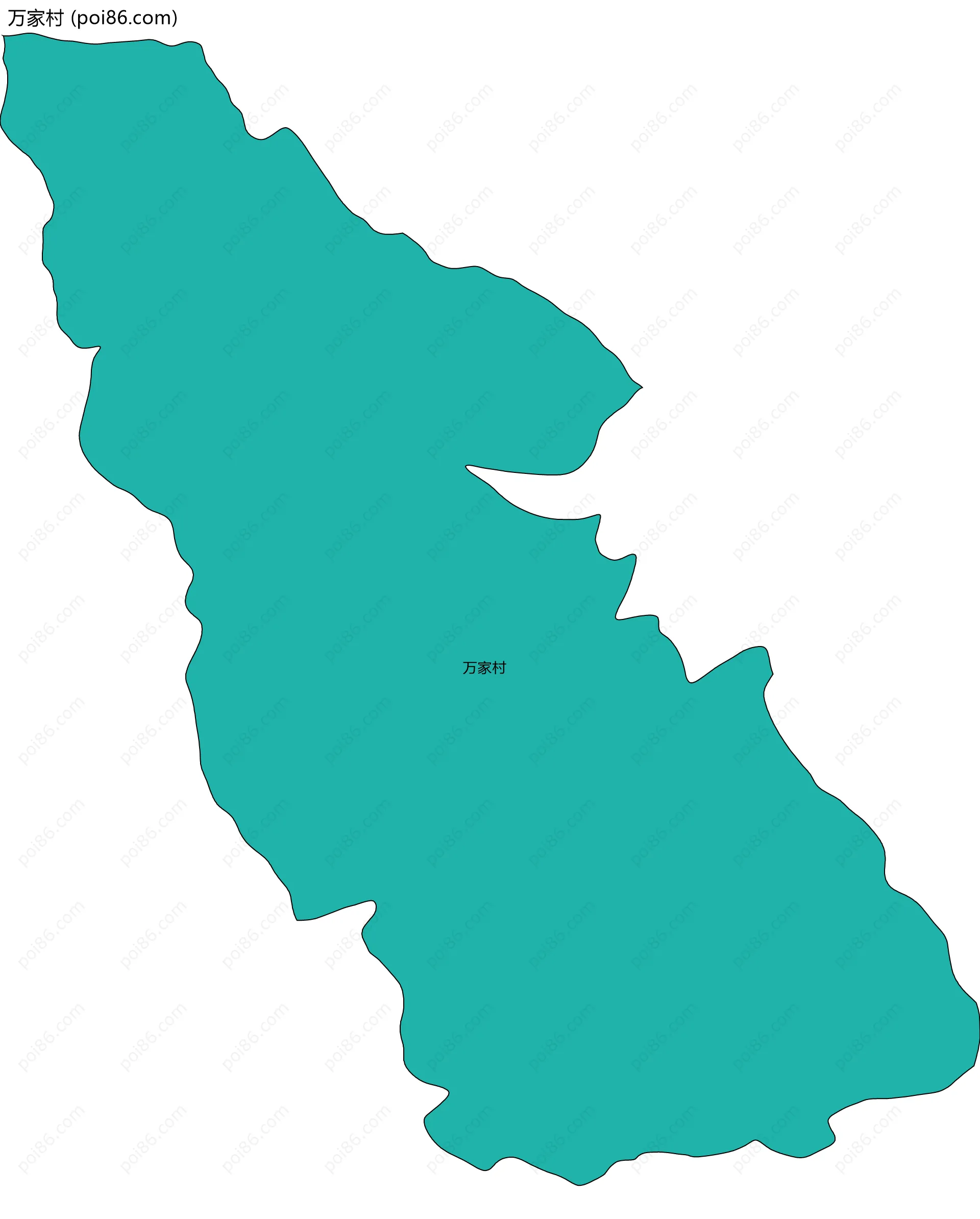 万家村边界地图