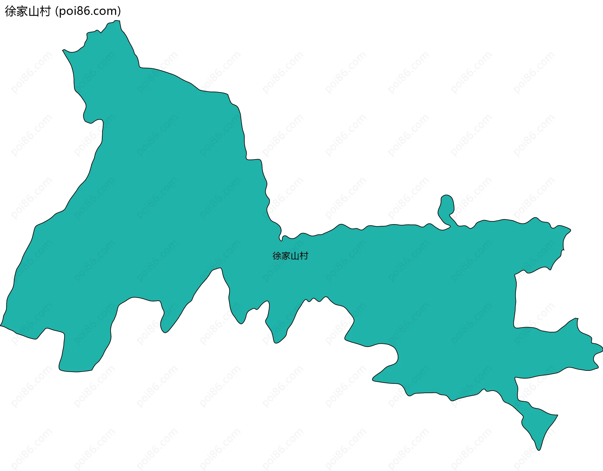 徐家山村边界地图