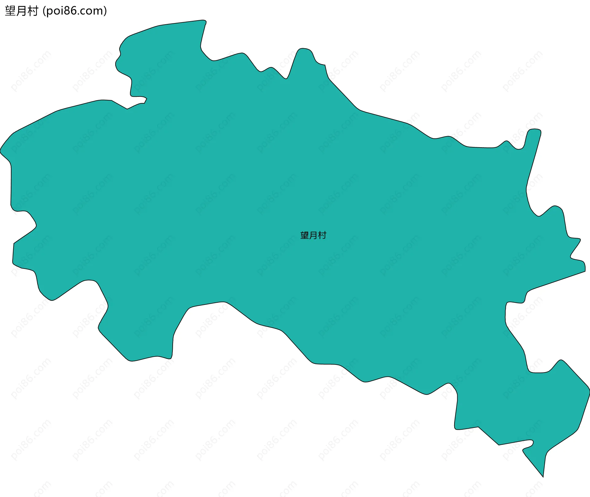 望月村边界地图