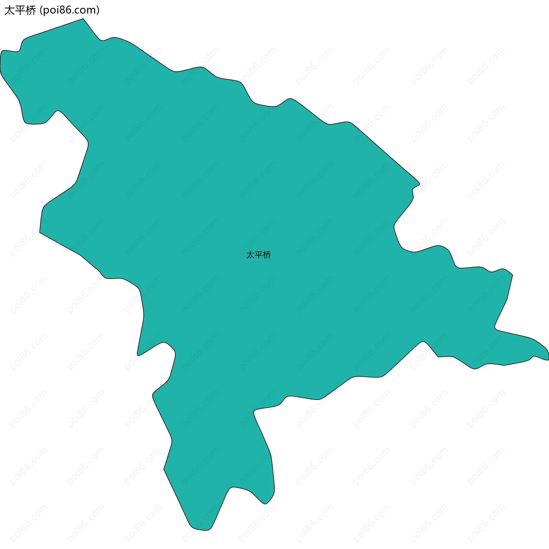太平桥边界地图