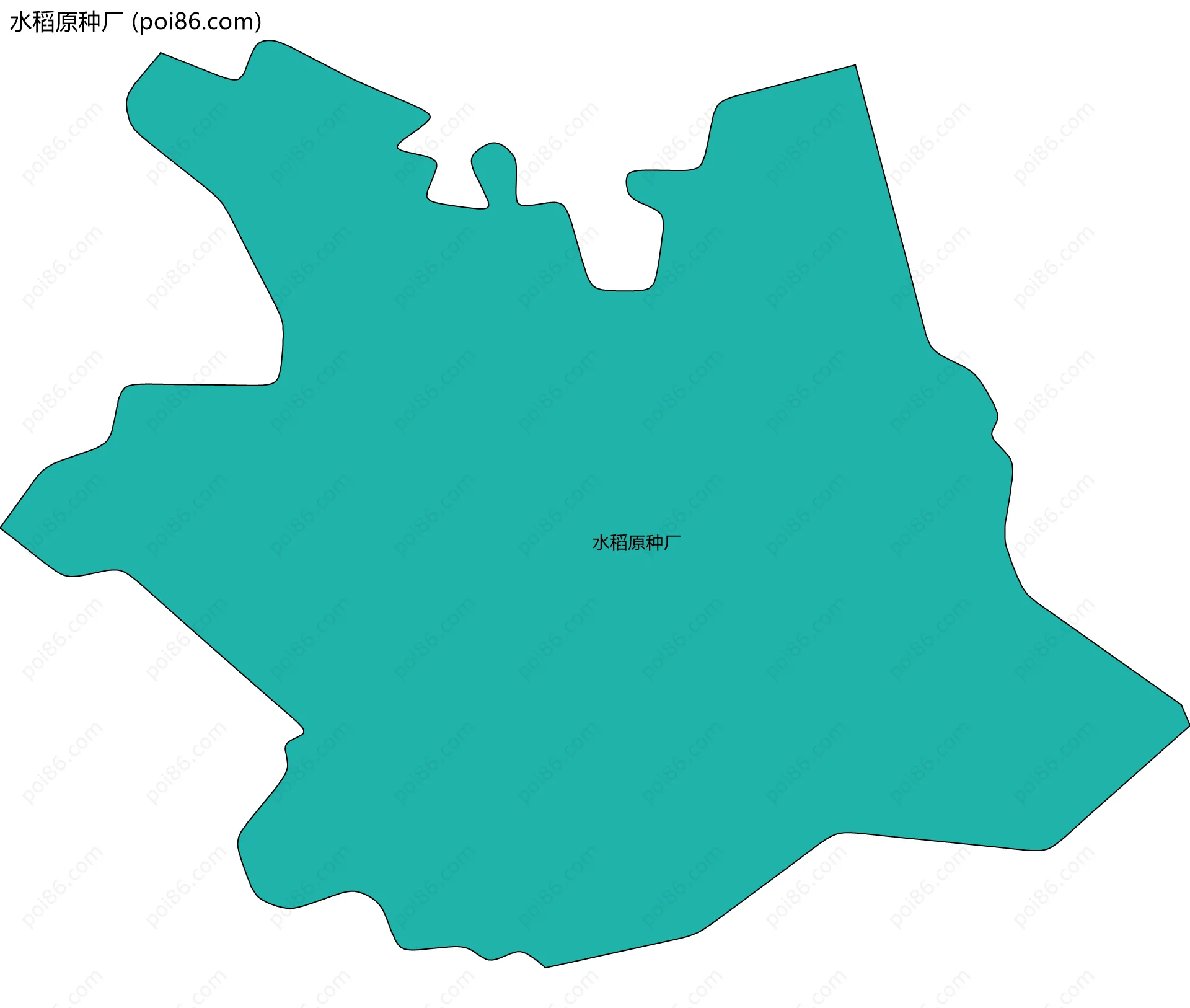 水稻原种厂边界地图