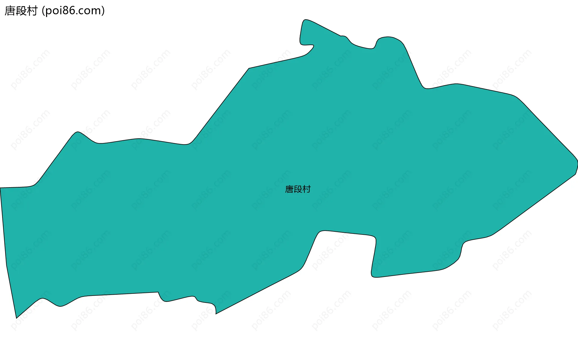 唐段村边界地图