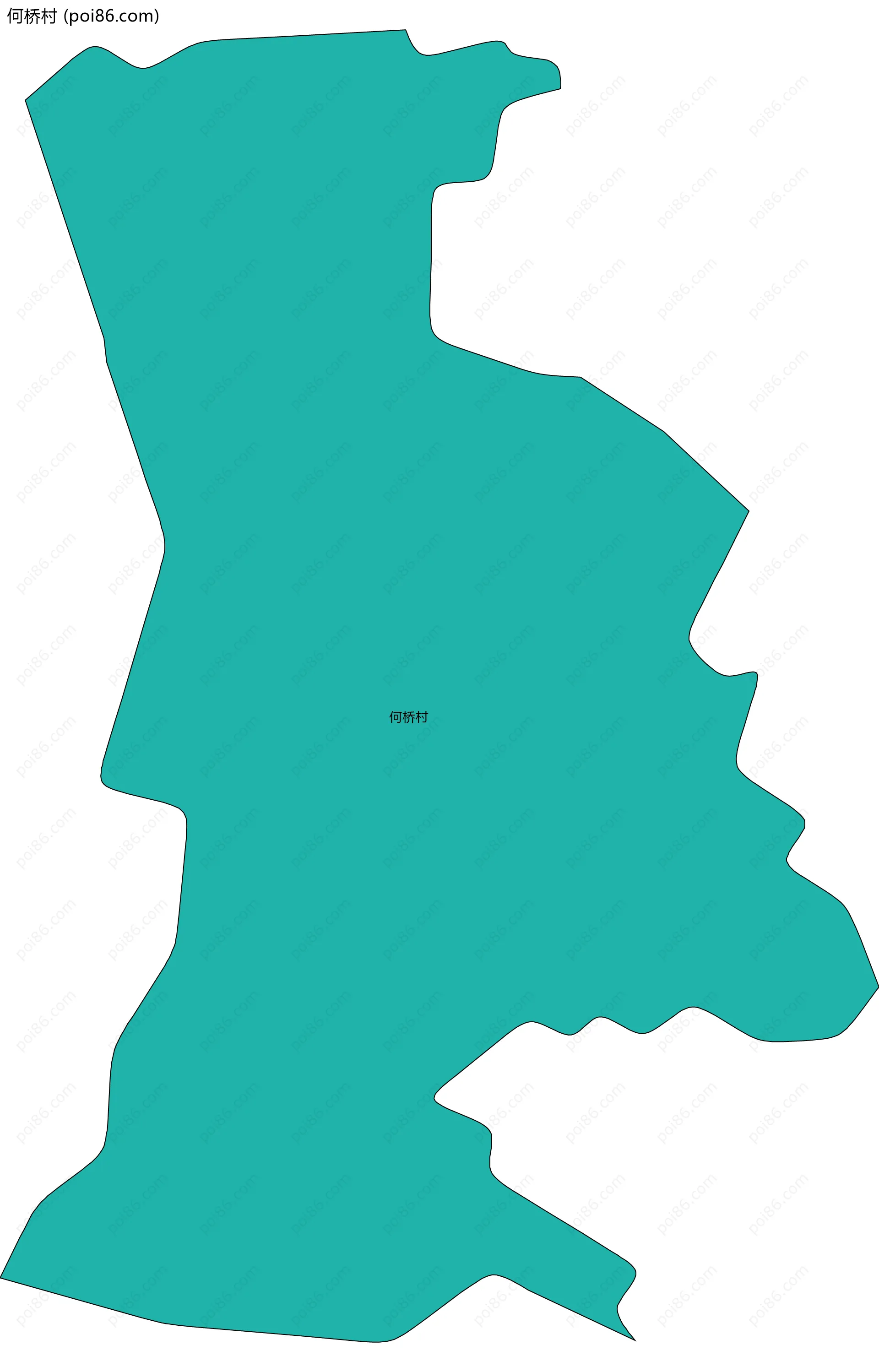 何桥村边界地图