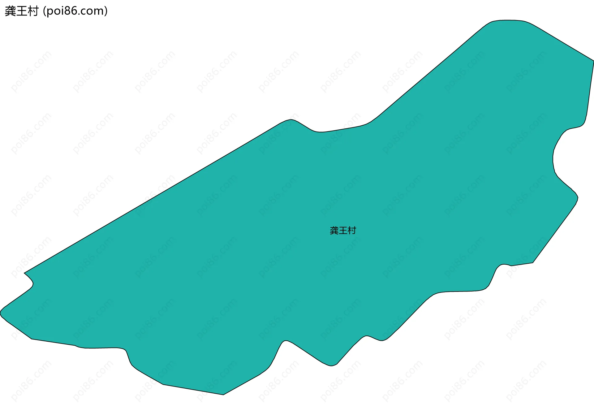 龚王村边界地图