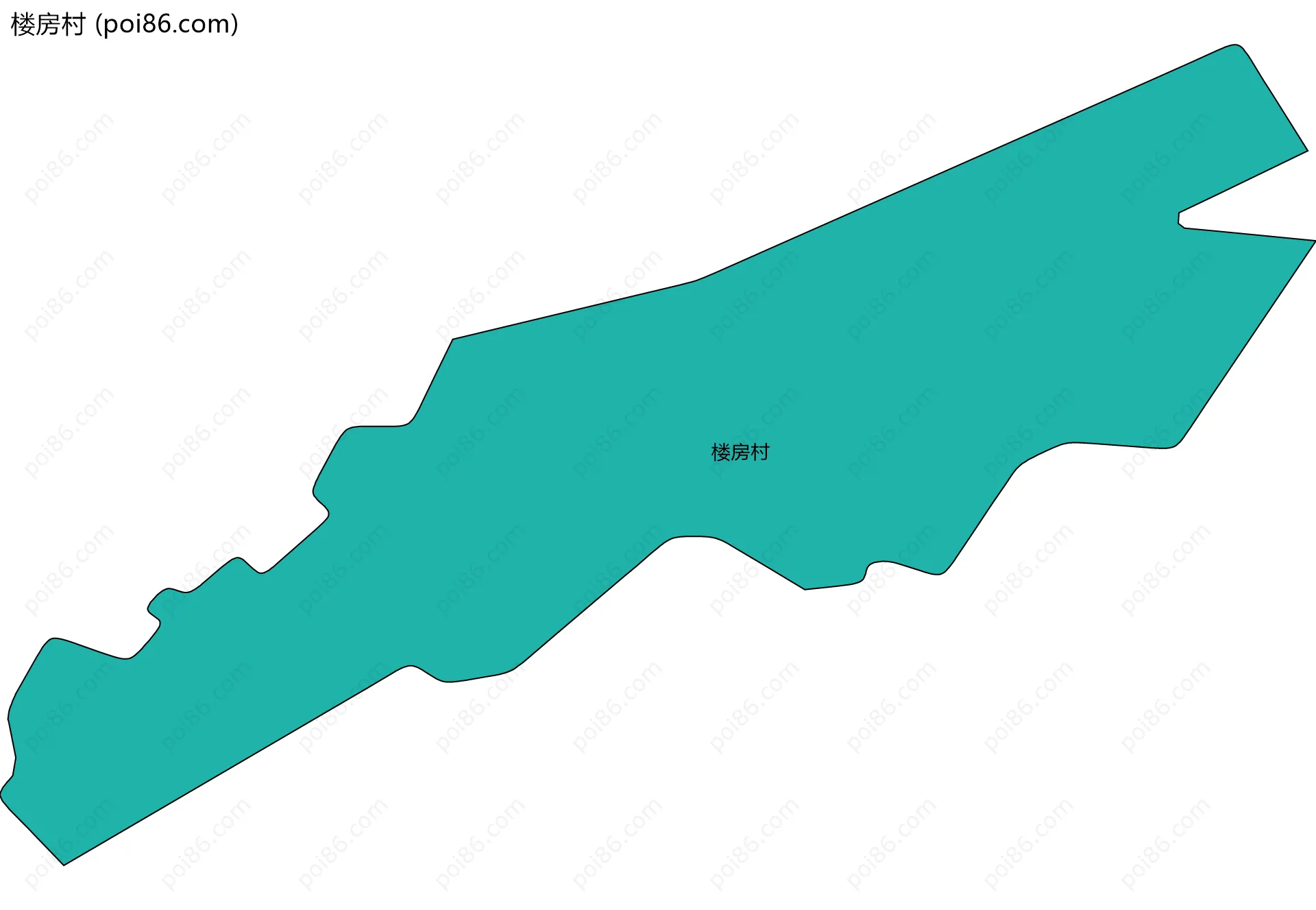 楼房村边界地图