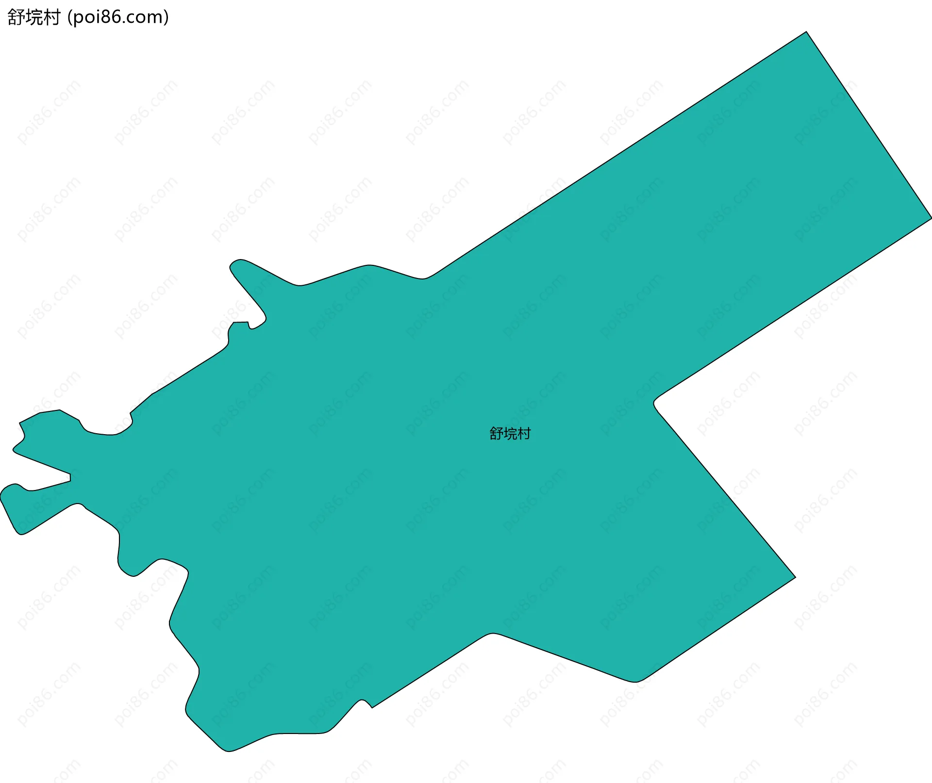 舒垸村边界地图