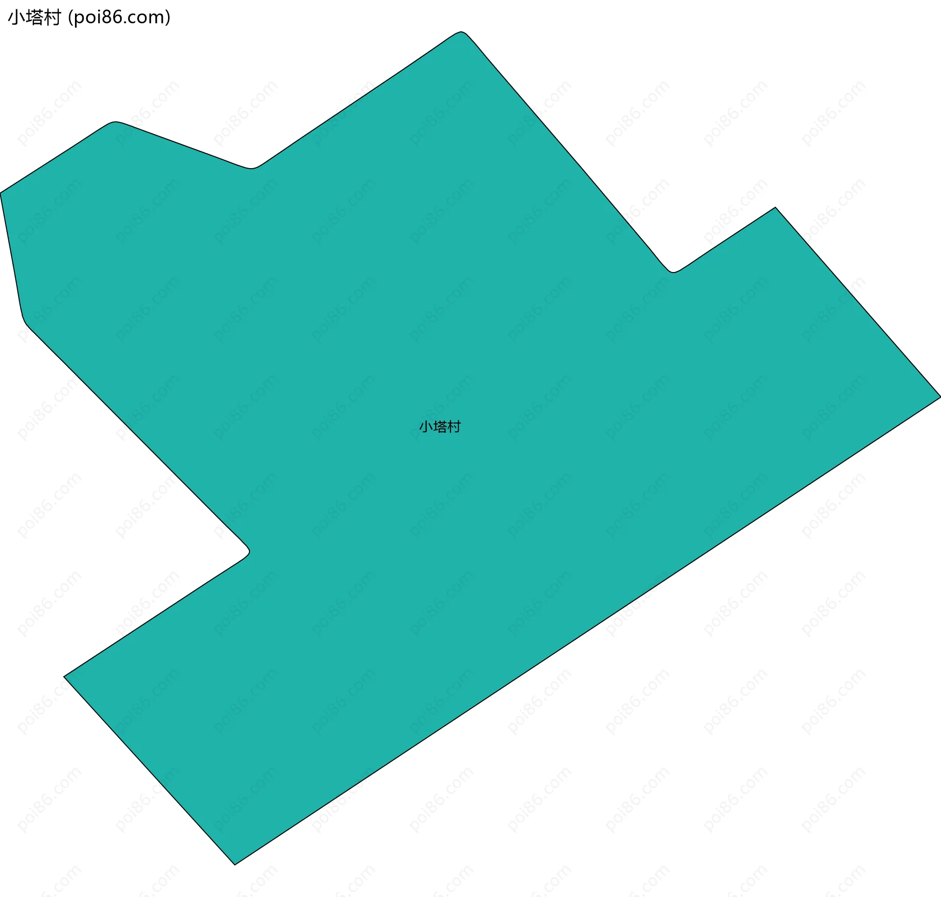 小塔村边界地图