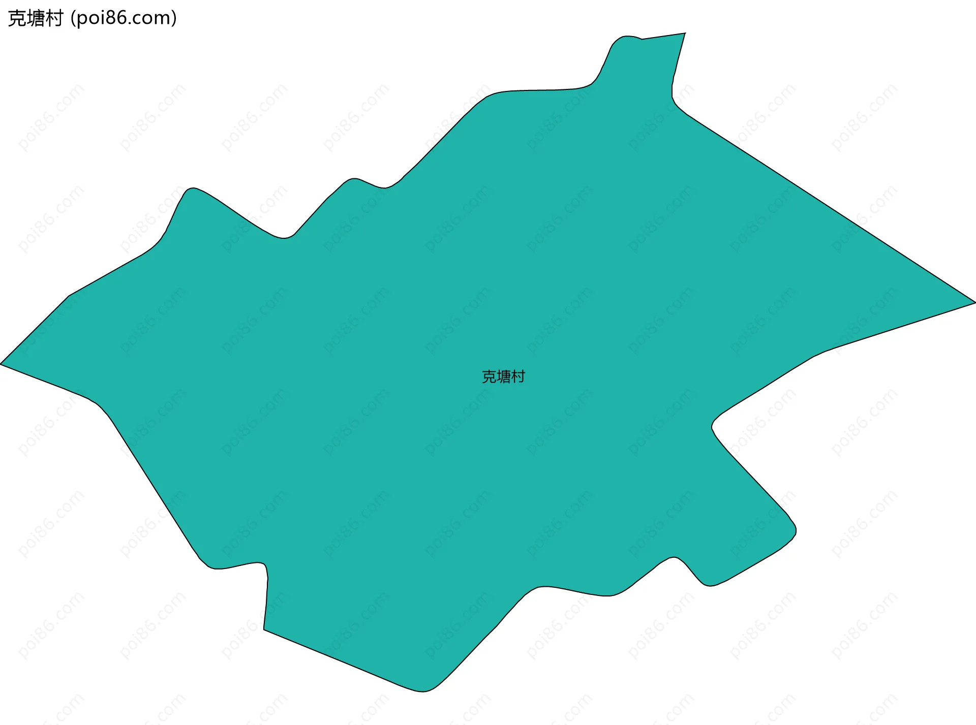 克塘村边界地图