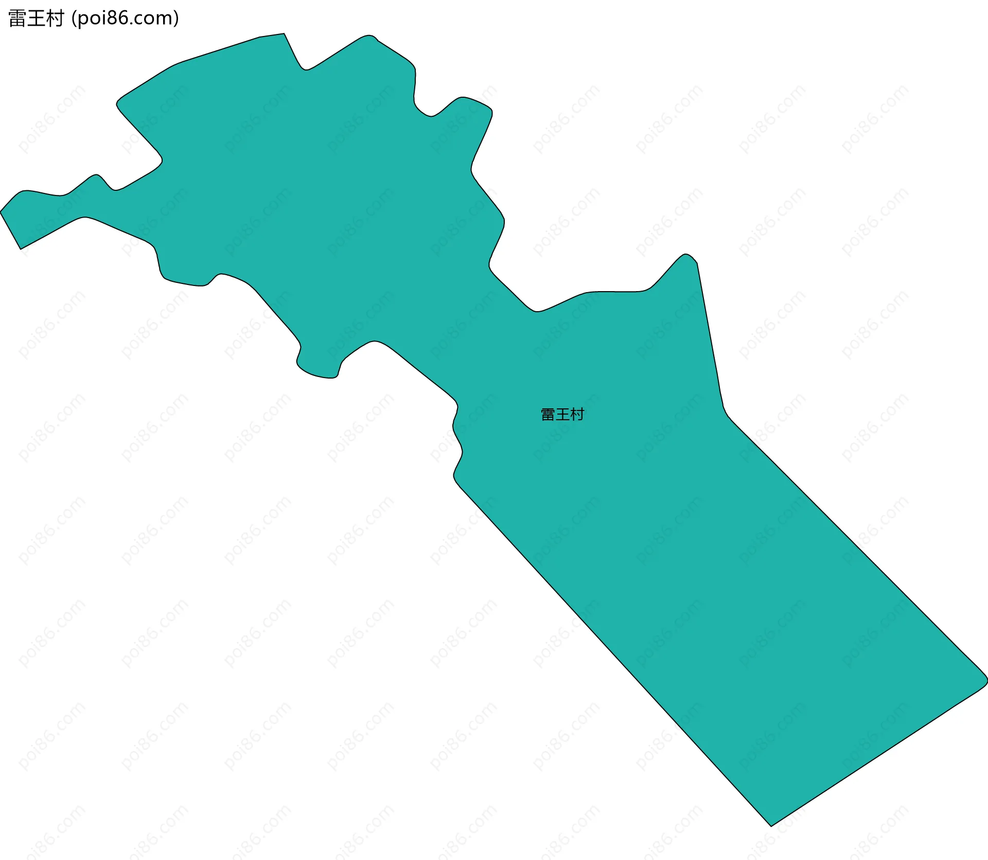 雷王村边界地图