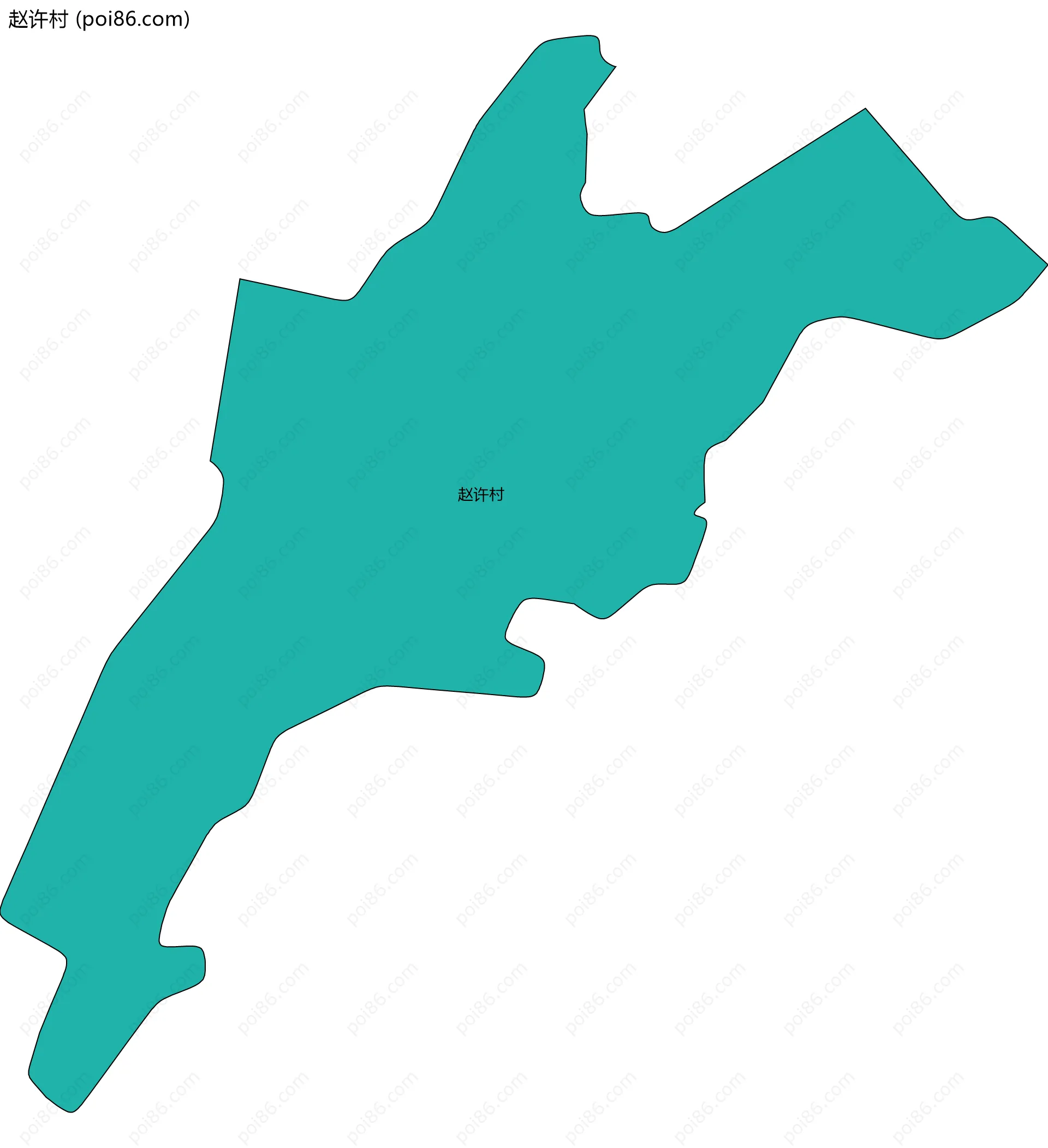 赵许村边界地图