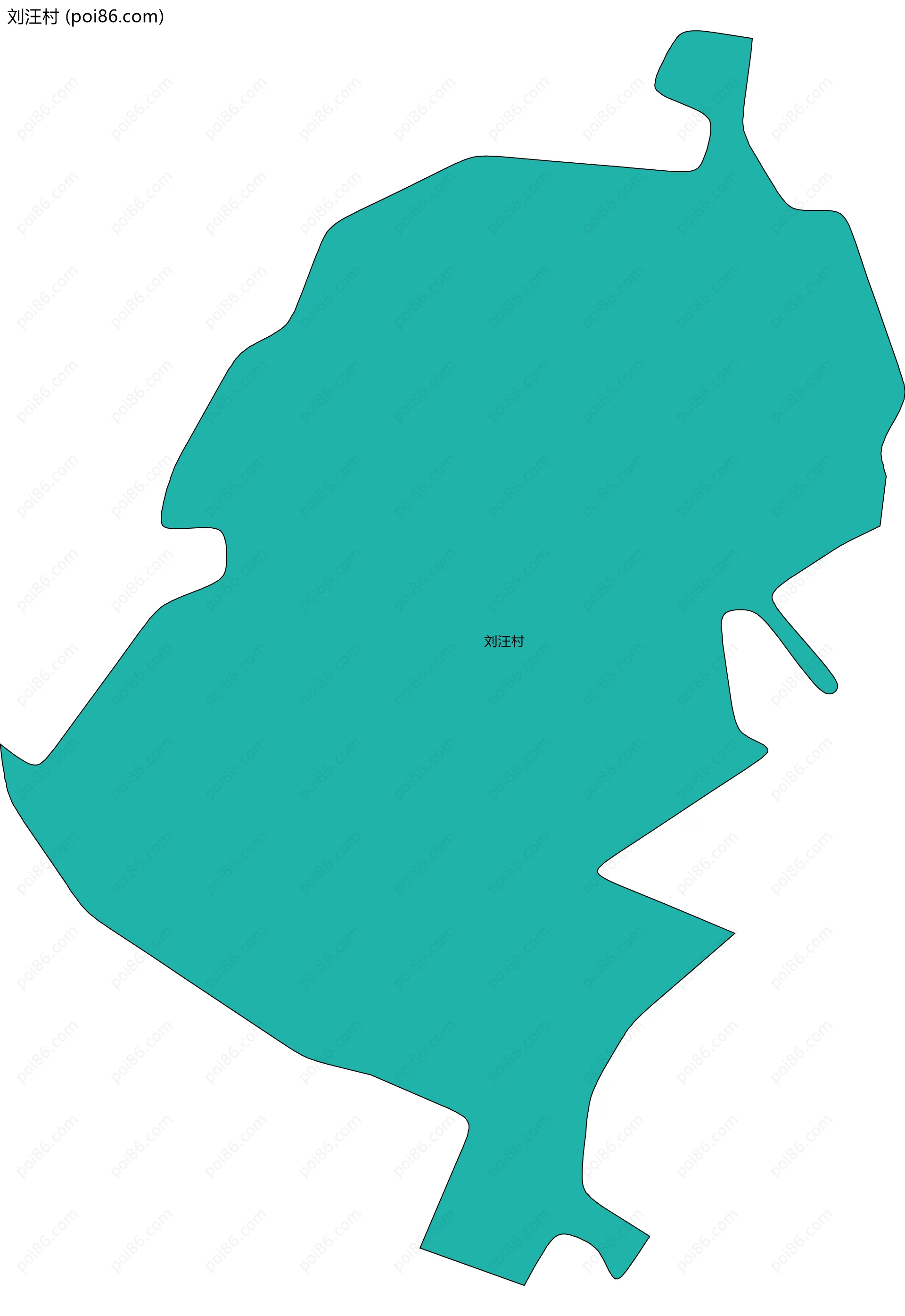 刘汪村边界地图