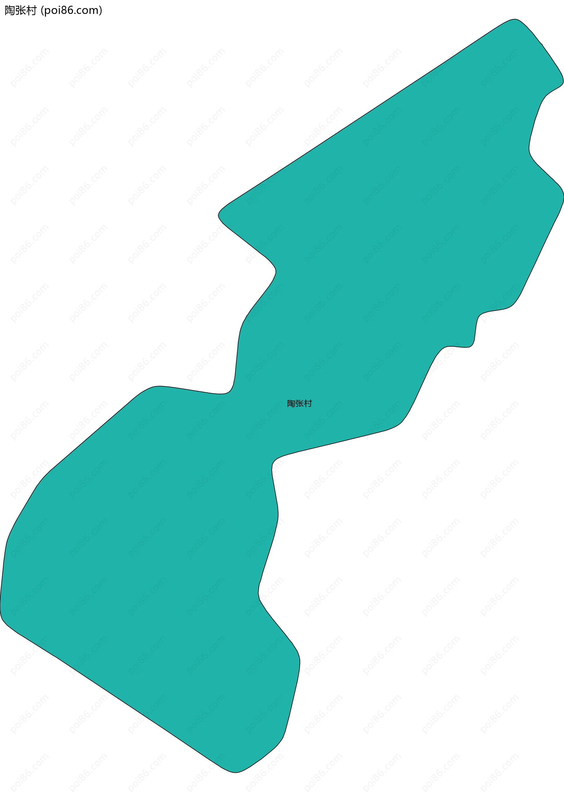 陶张村边界地图