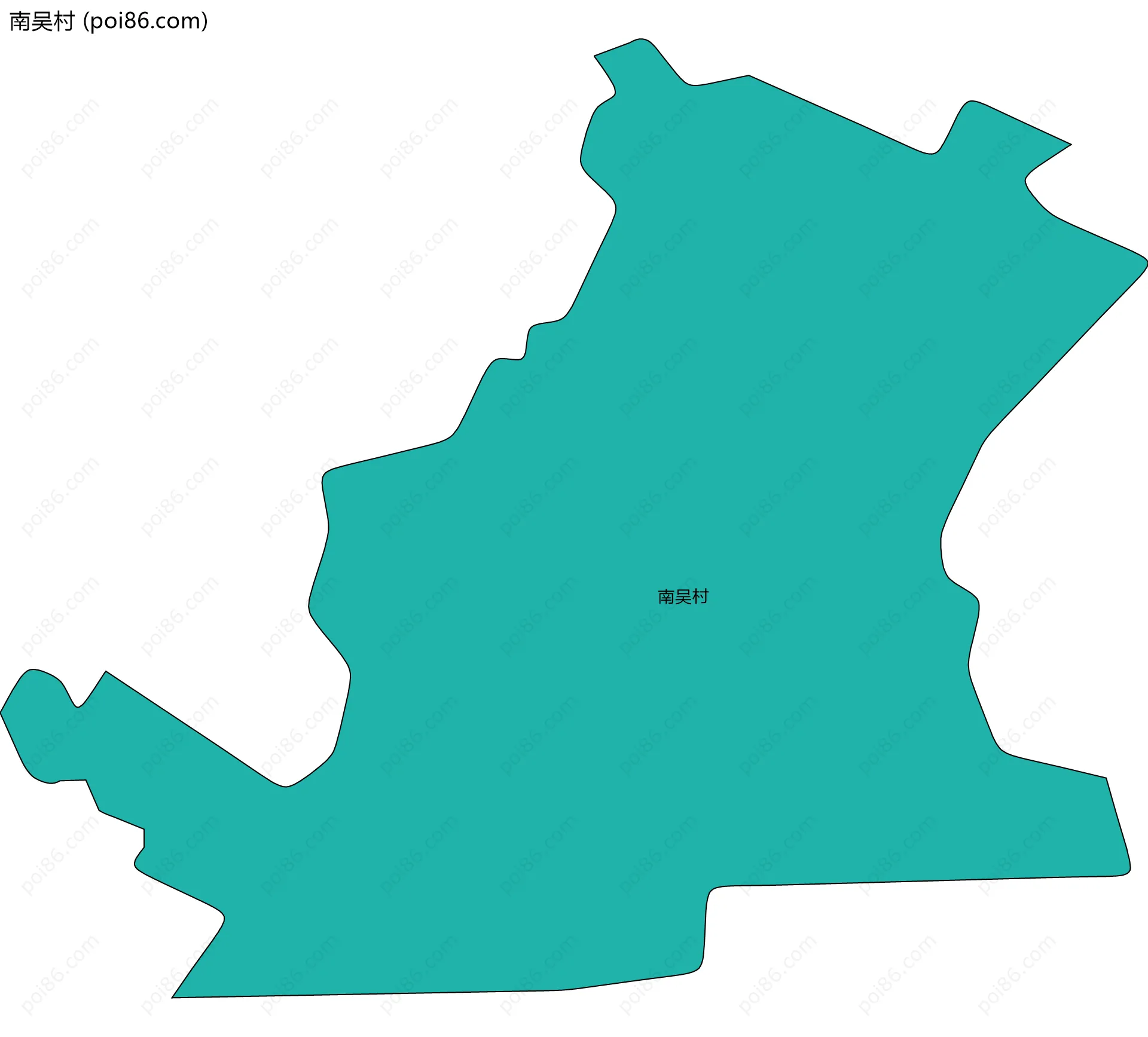 南吴村边界地图